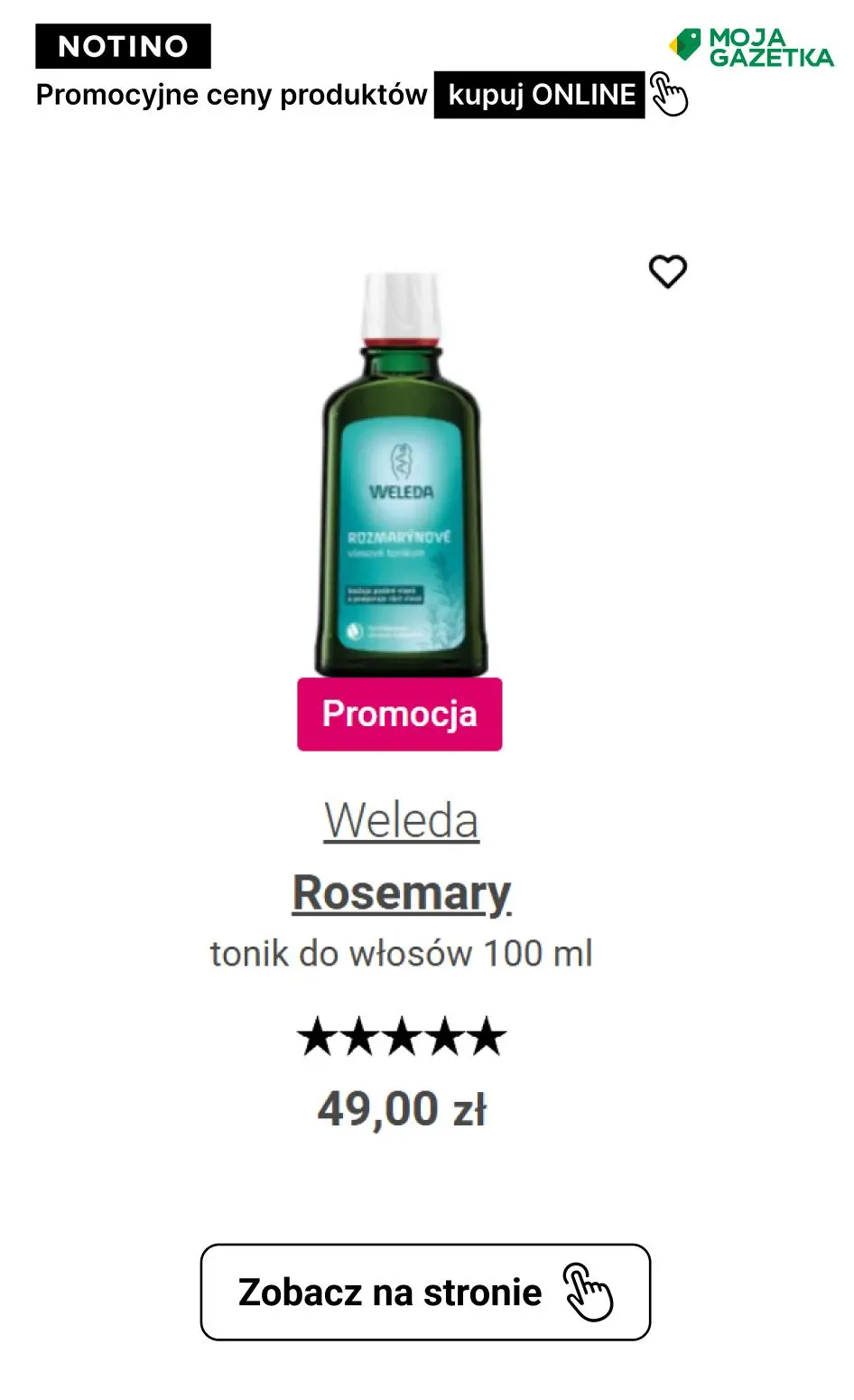 gazetka promocyjna Notino PROMOCJE NOTINO NA PERFUMY I KOSMETYKI! Sprawdź ulubione produkty w promocyjnych cenach. - Strona 58