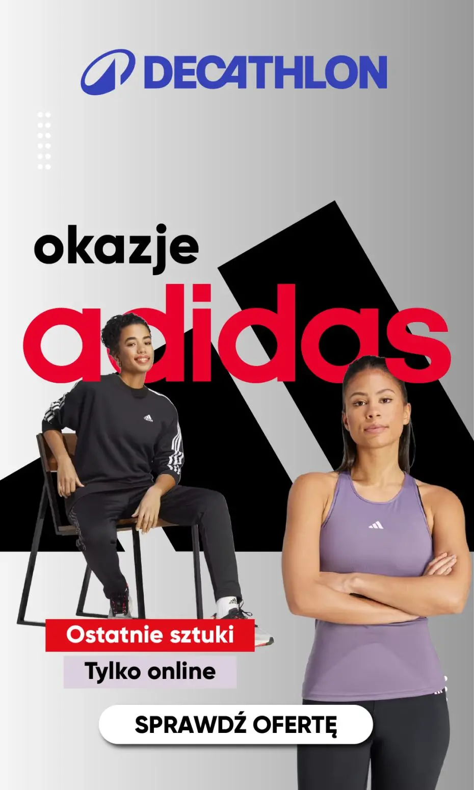 gazetka promocyjna Decathlon ZNIŻKI na produkty marki adidas! - Strona 1