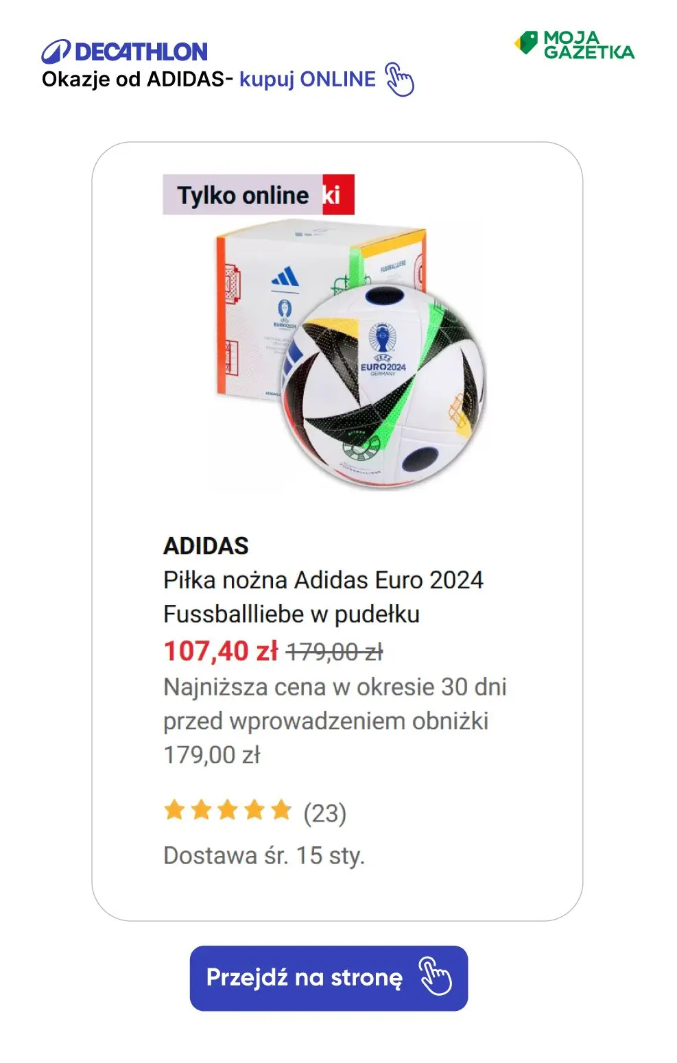 gazetka promocyjna Decathlon ZNIŻKI na produkty marki adidas! - Strona 2