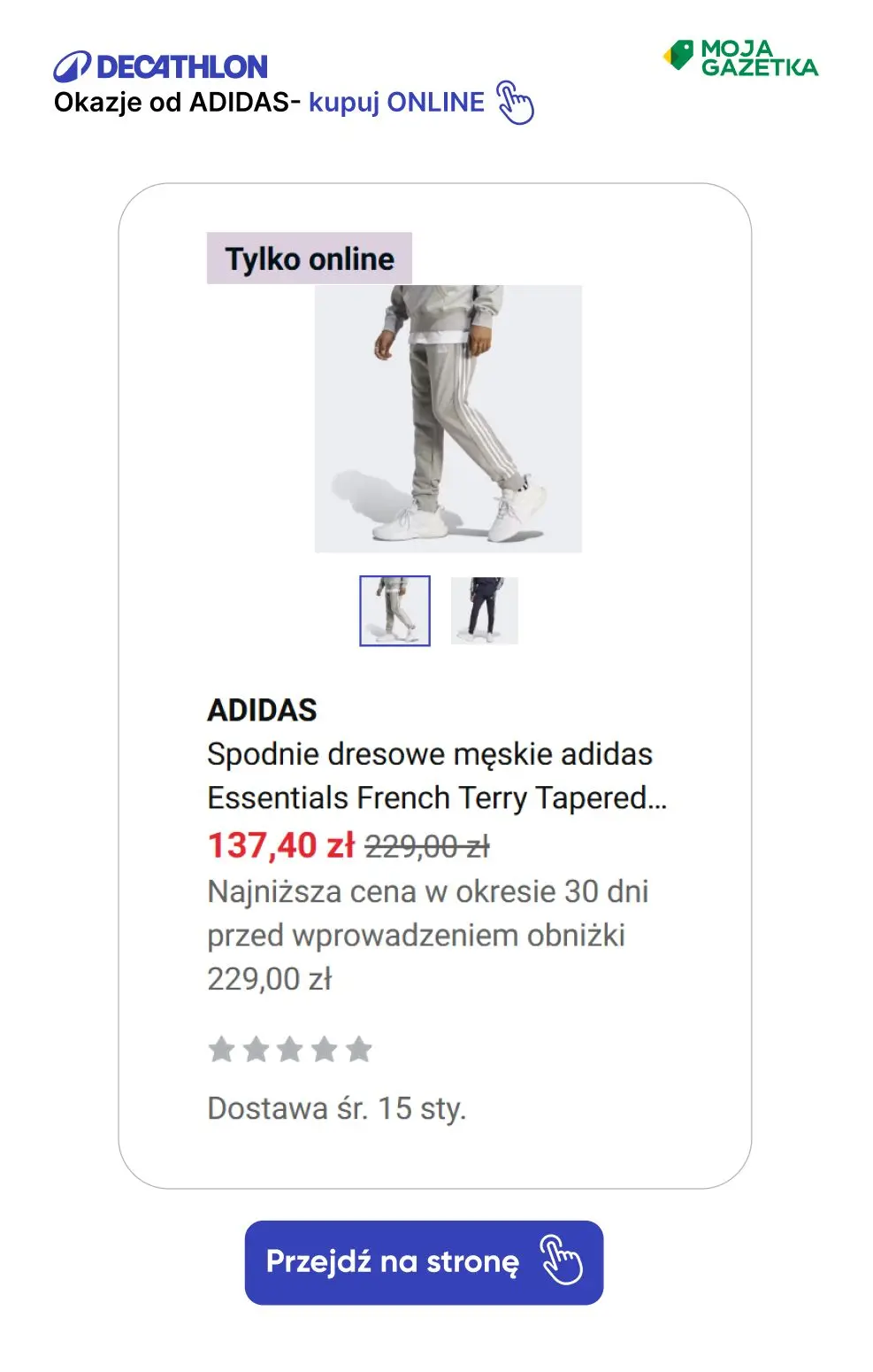 gazetka promocyjna Decathlon ZNIŻKI na produkty marki adidas! - Strona 3