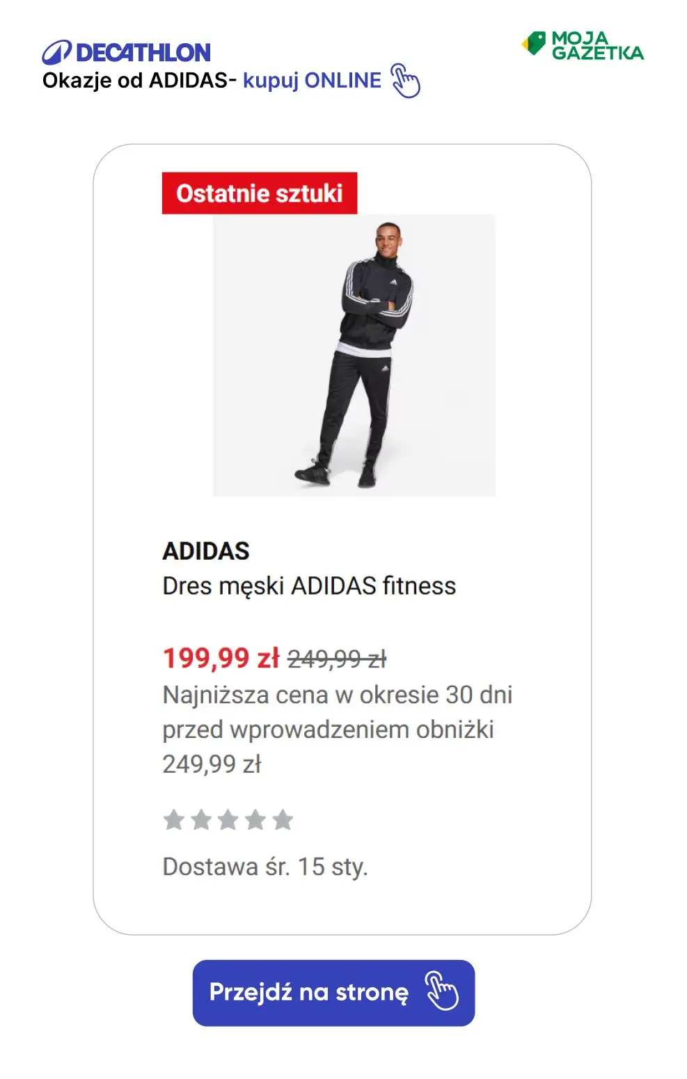 gazetka promocyjna Decathlon ZNIŻKI na produkty marki adidas! - Strona 5