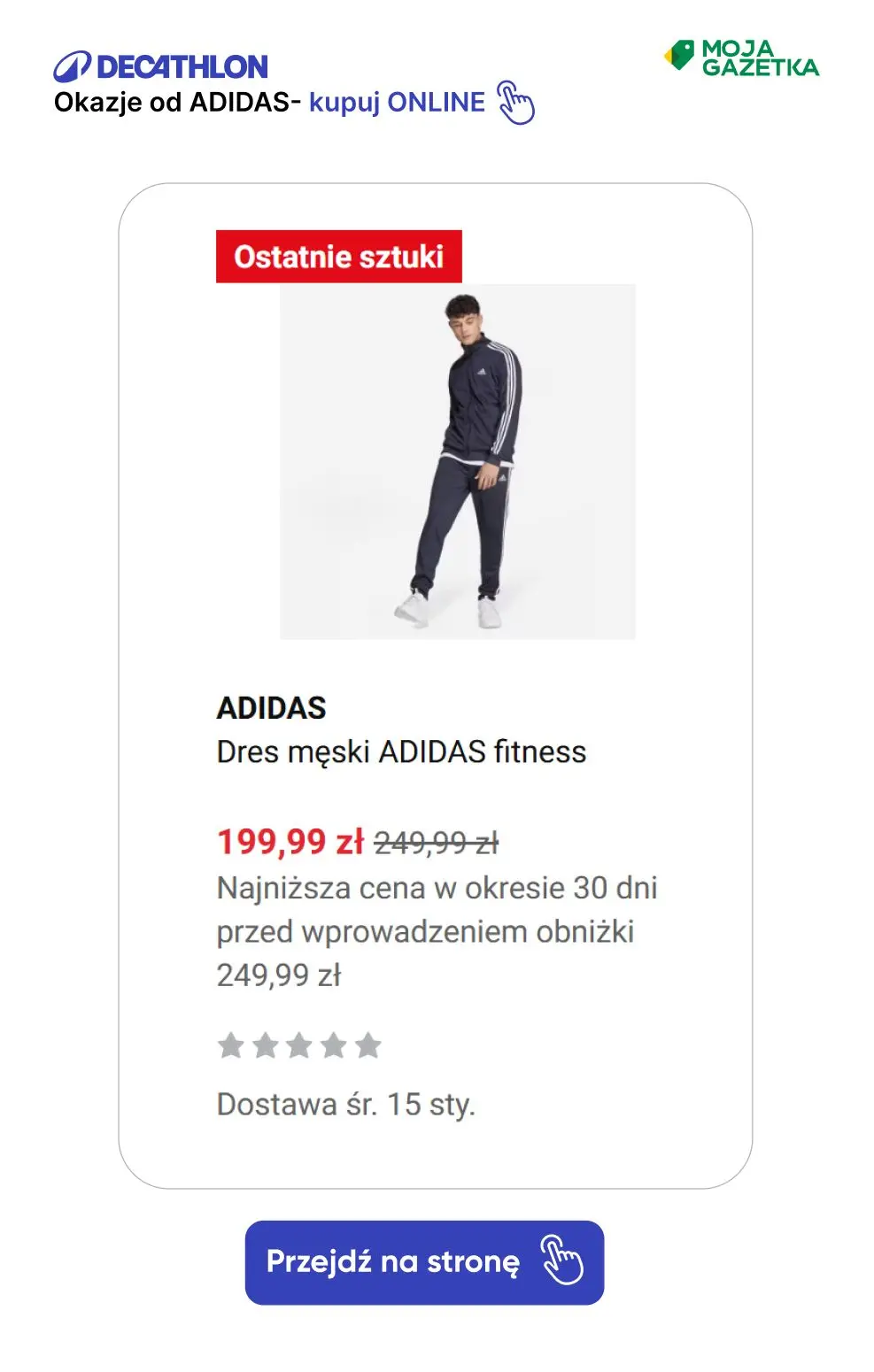 gazetka promocyjna Decathlon ZNIŻKI na produkty marki adidas! - Strona 8