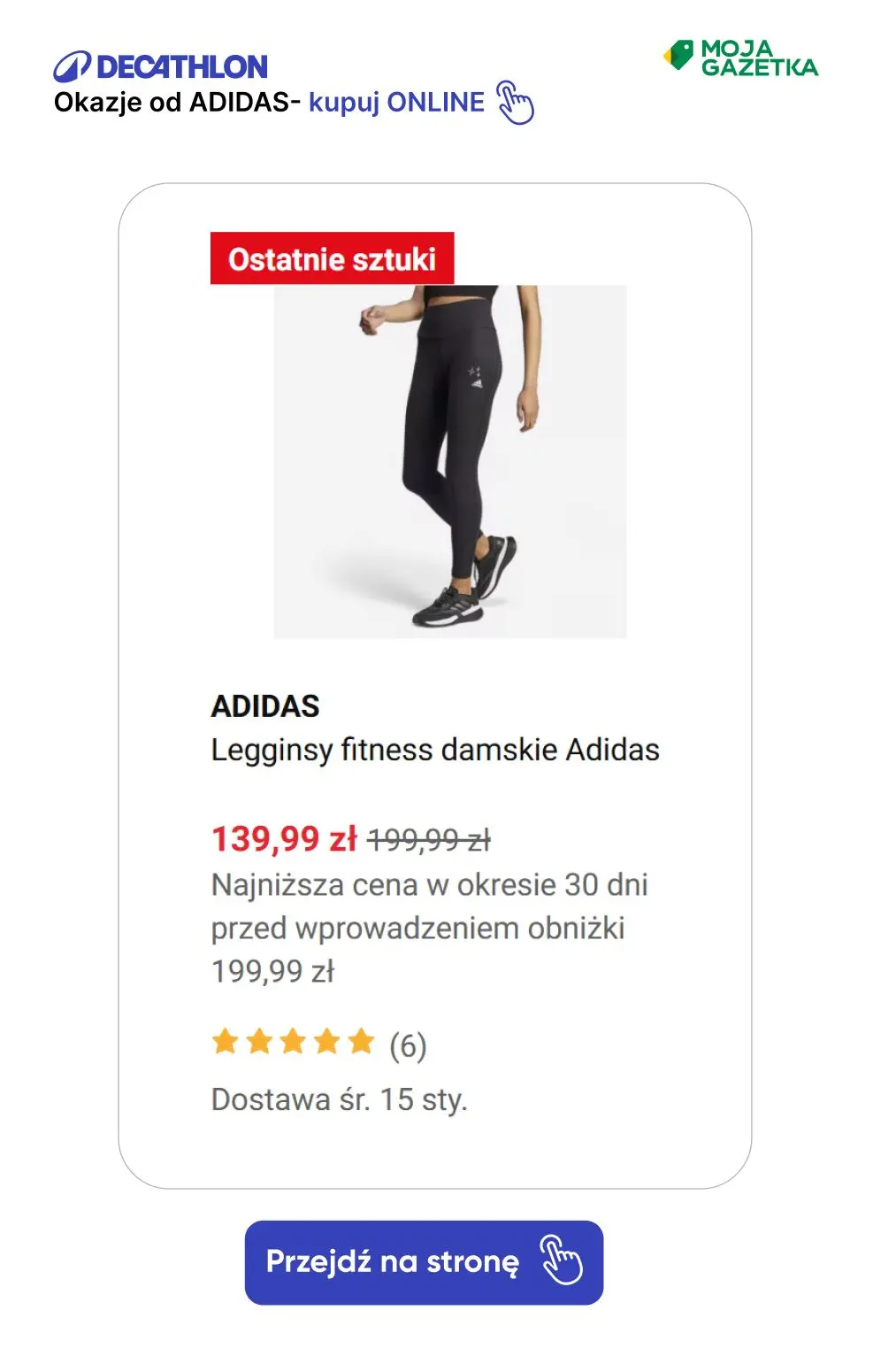 gazetka promocyjna Decathlon ZNIŻKI na produkty marki adidas! - Strona 10