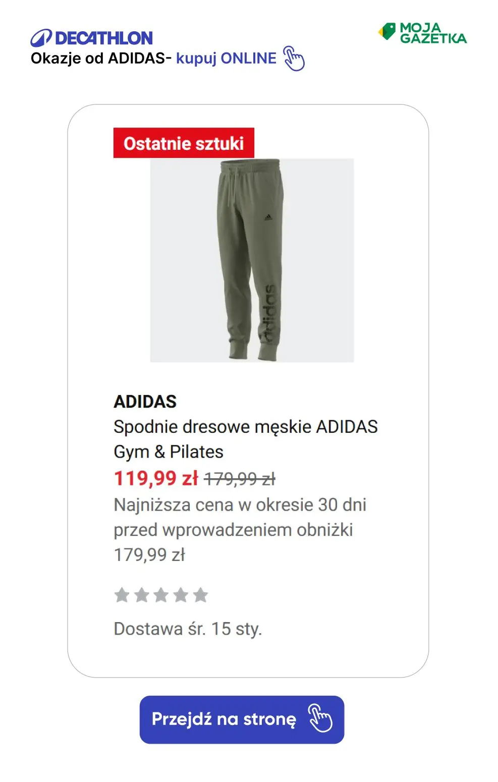 gazetka promocyjna Decathlon ZNIŻKI na produkty marki adidas! - Strona 11