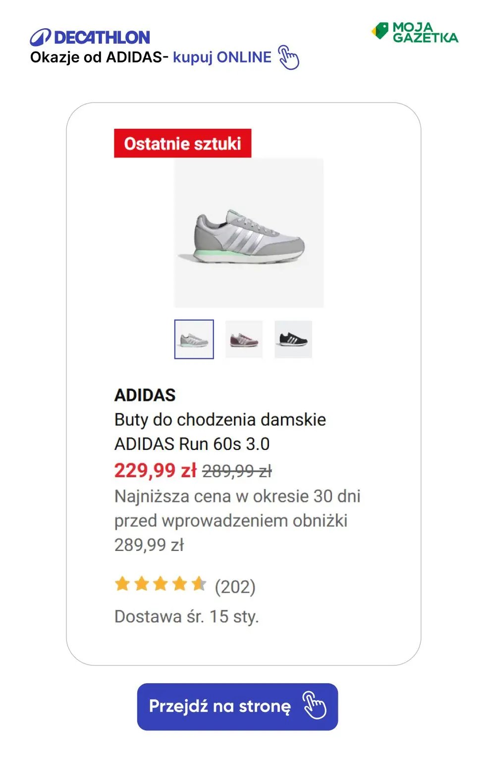 gazetka promocyjna Decathlon ZNIŻKI na produkty marki adidas! - Strona 16