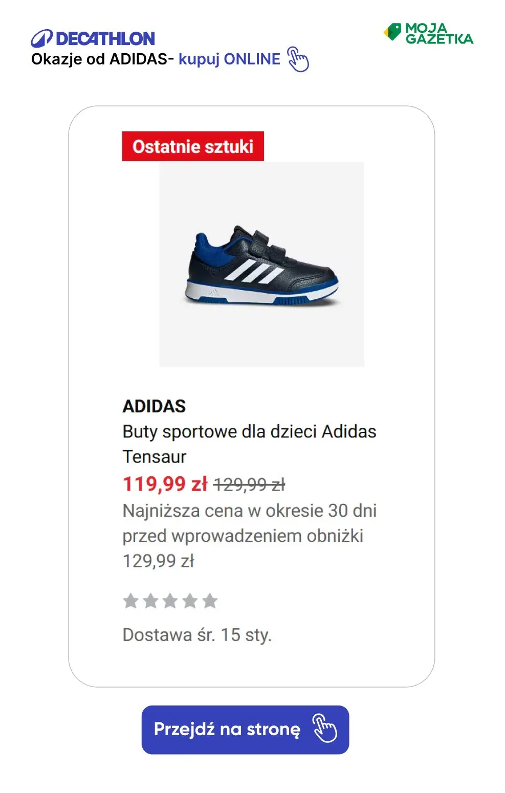 gazetka promocyjna Decathlon ZNIŻKI na produkty marki adidas! - Strona 17