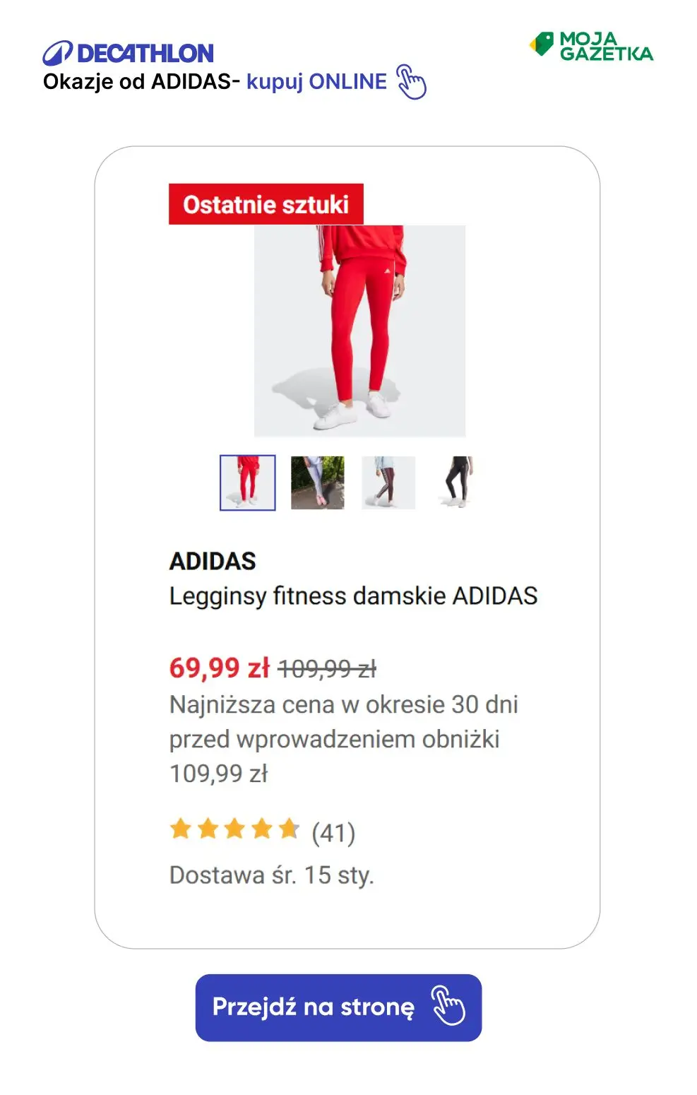 gazetka promocyjna Decathlon ZNIŻKI na produkty marki adidas! - Strona 19