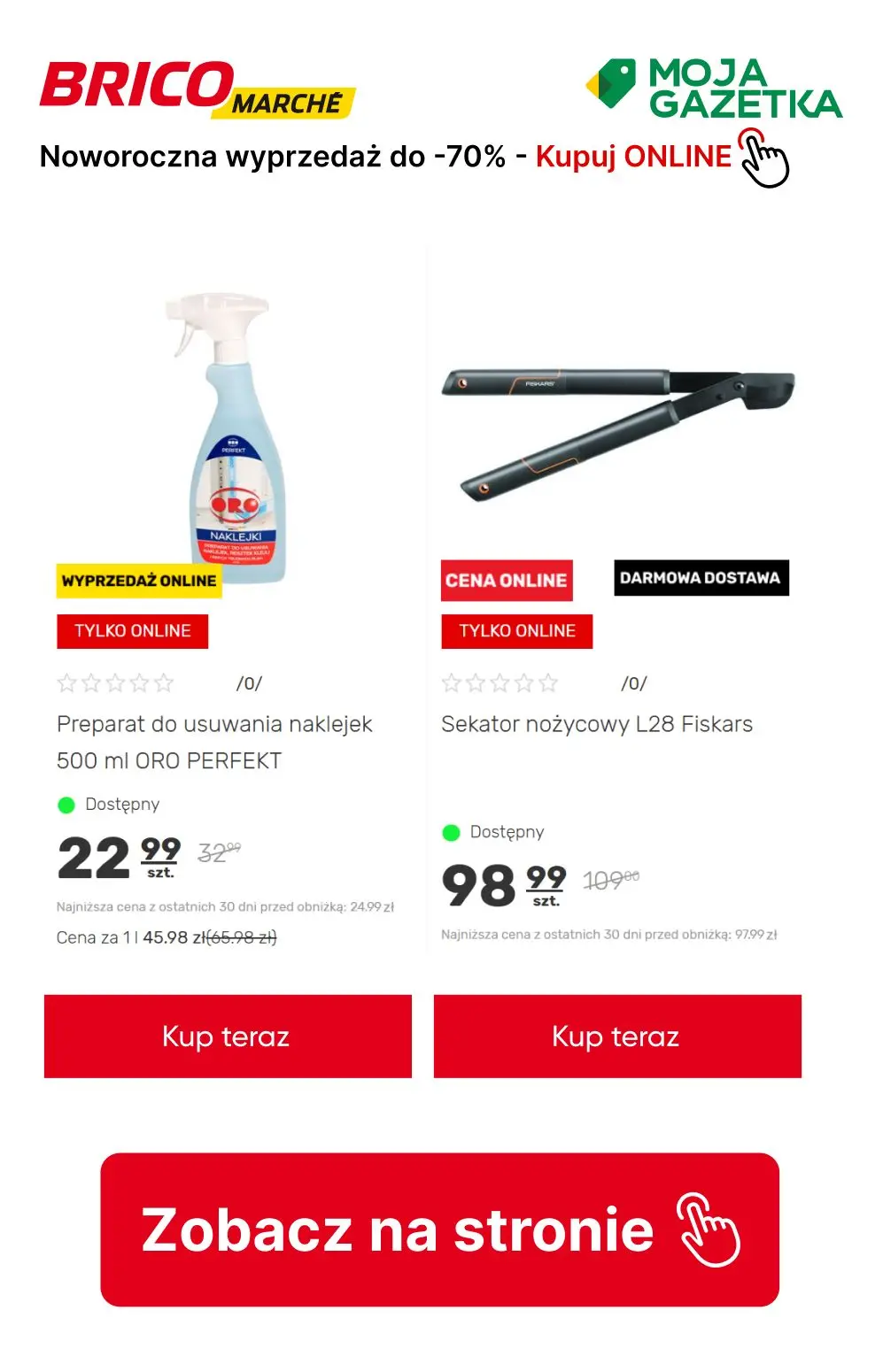 gazetka promocyjna BRICOMARCHE Noworoczna wyprzedaż do - 70%! - Strona 7