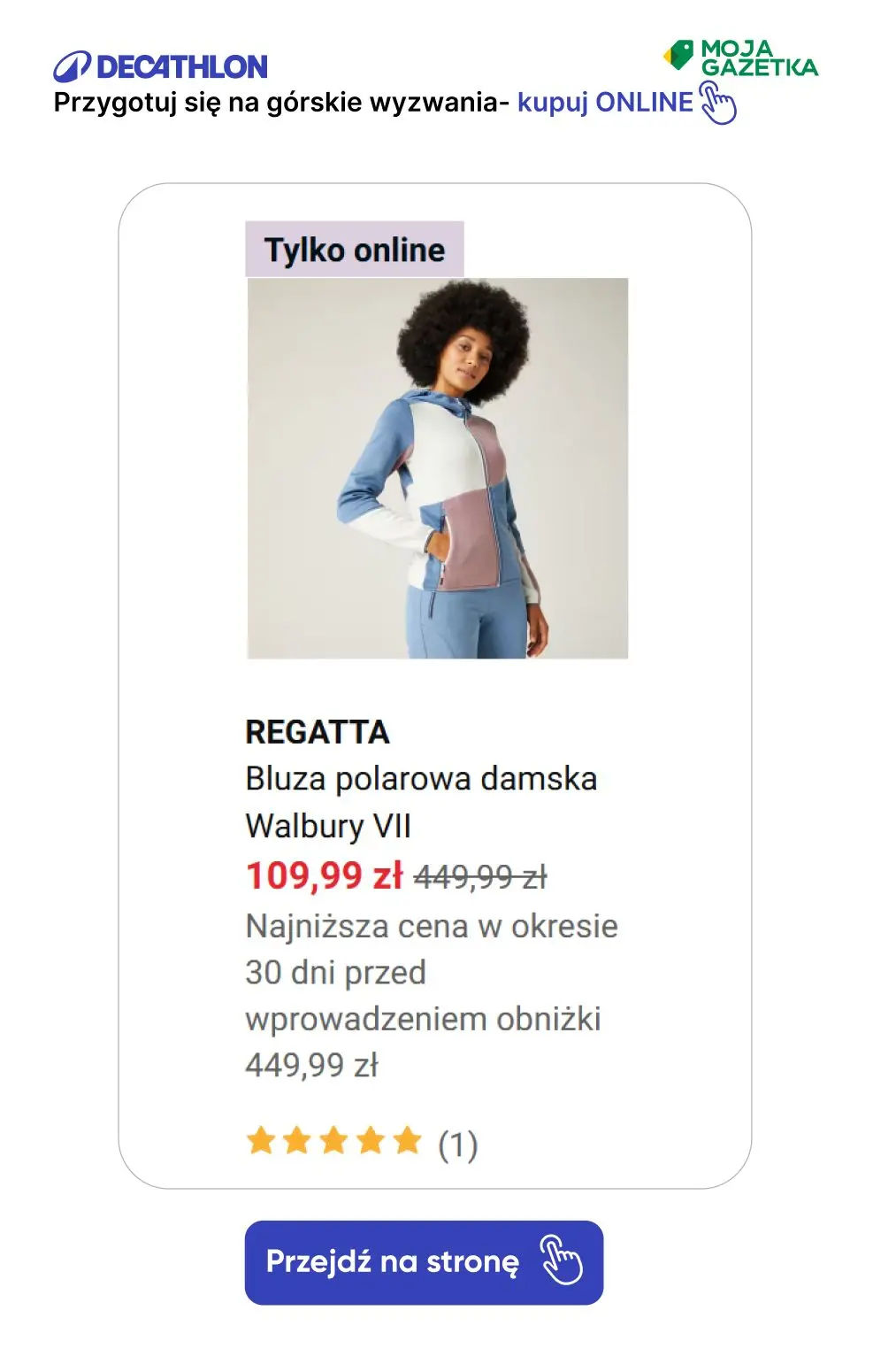 gazetka promocyjna Decathlon Przygotuj się na górskie wyzwania! Promocje na odzież turystyczną! - Strona 54