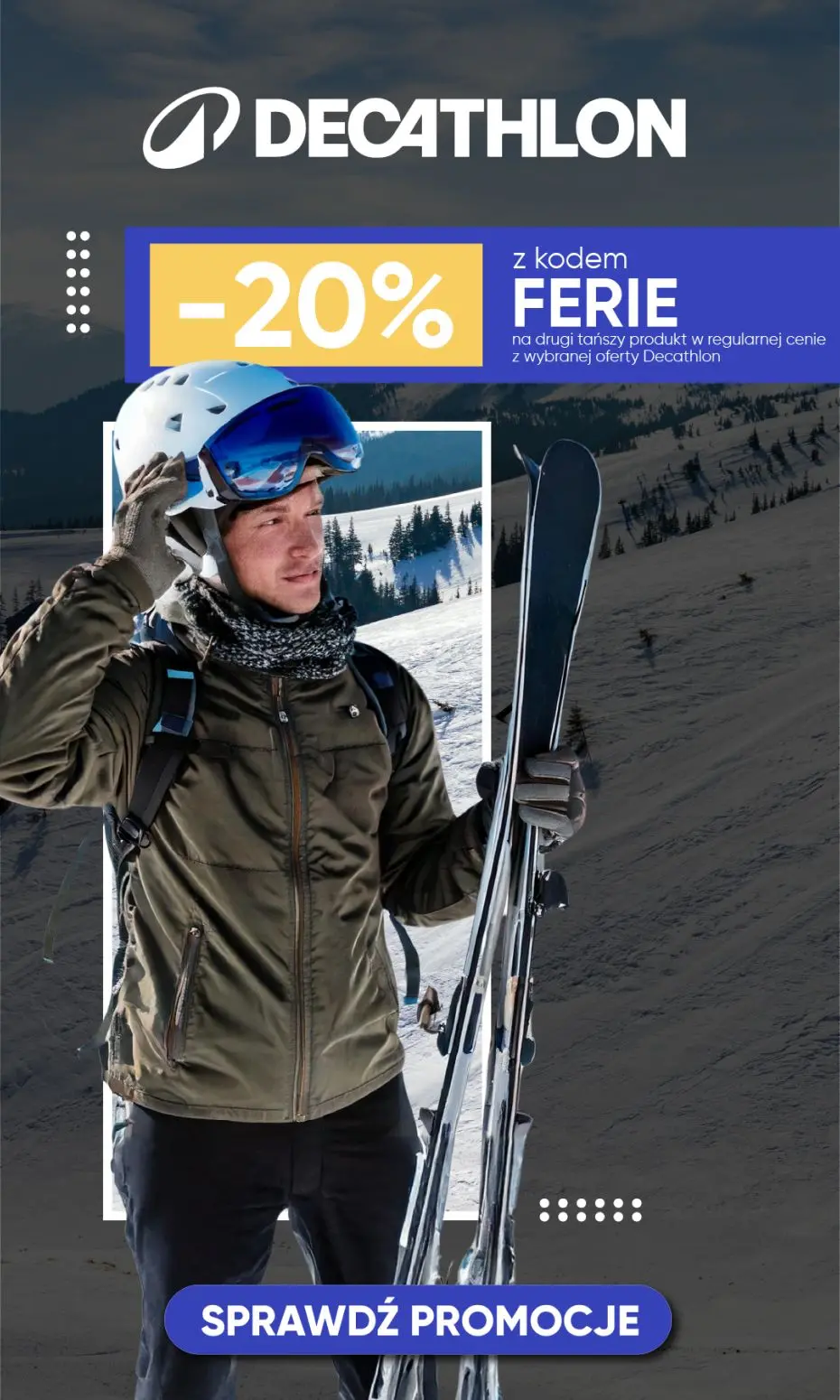 gazetka promocyjna Decathlon -20% na drugi produkt z kodem FERIE! Sprawdź produkty. - Strona 1