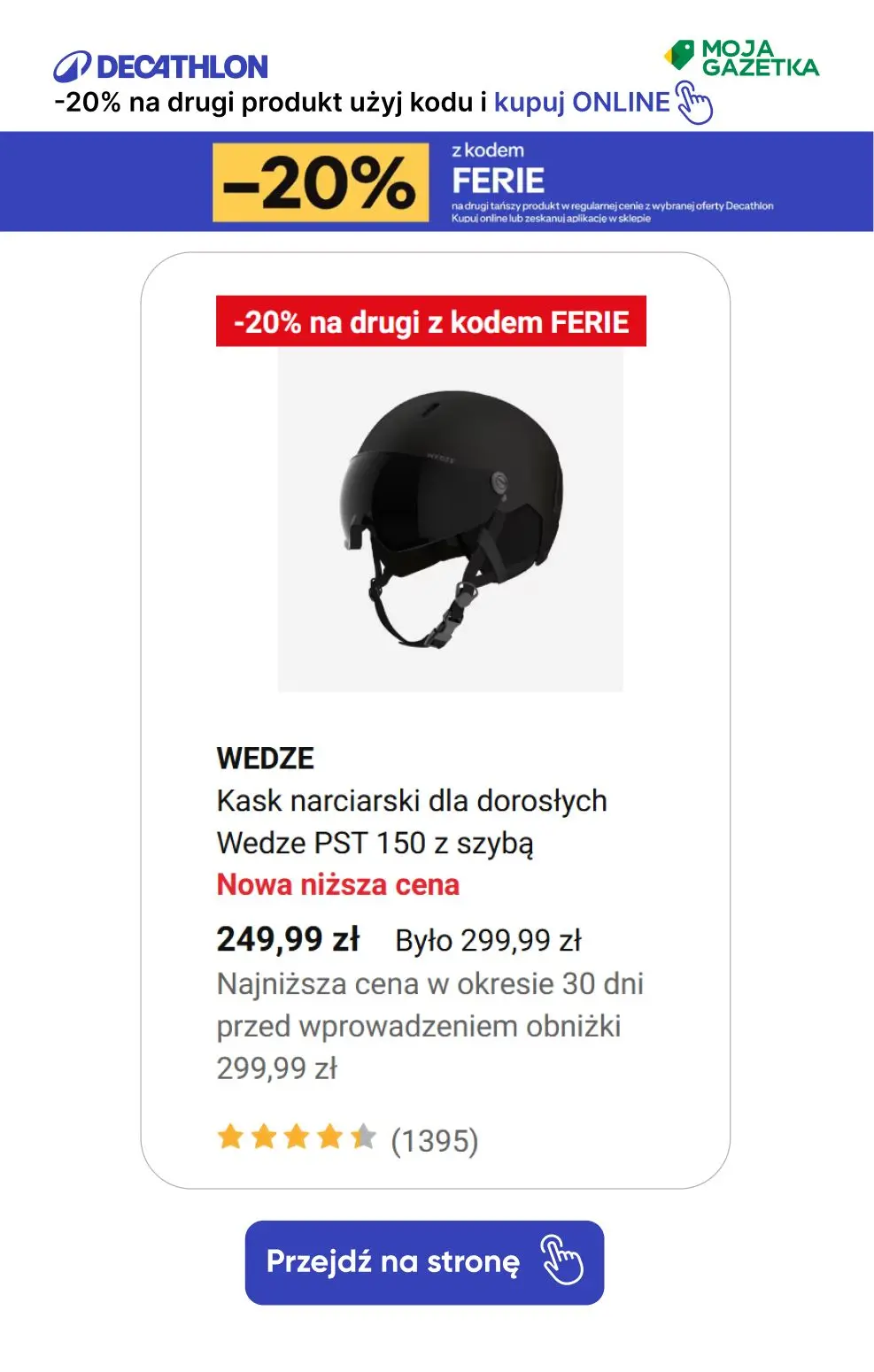 gazetka promocyjna Decathlon -20% na drugi produkt z kodem FERIE! Sprawdź produkty. - Strona 2