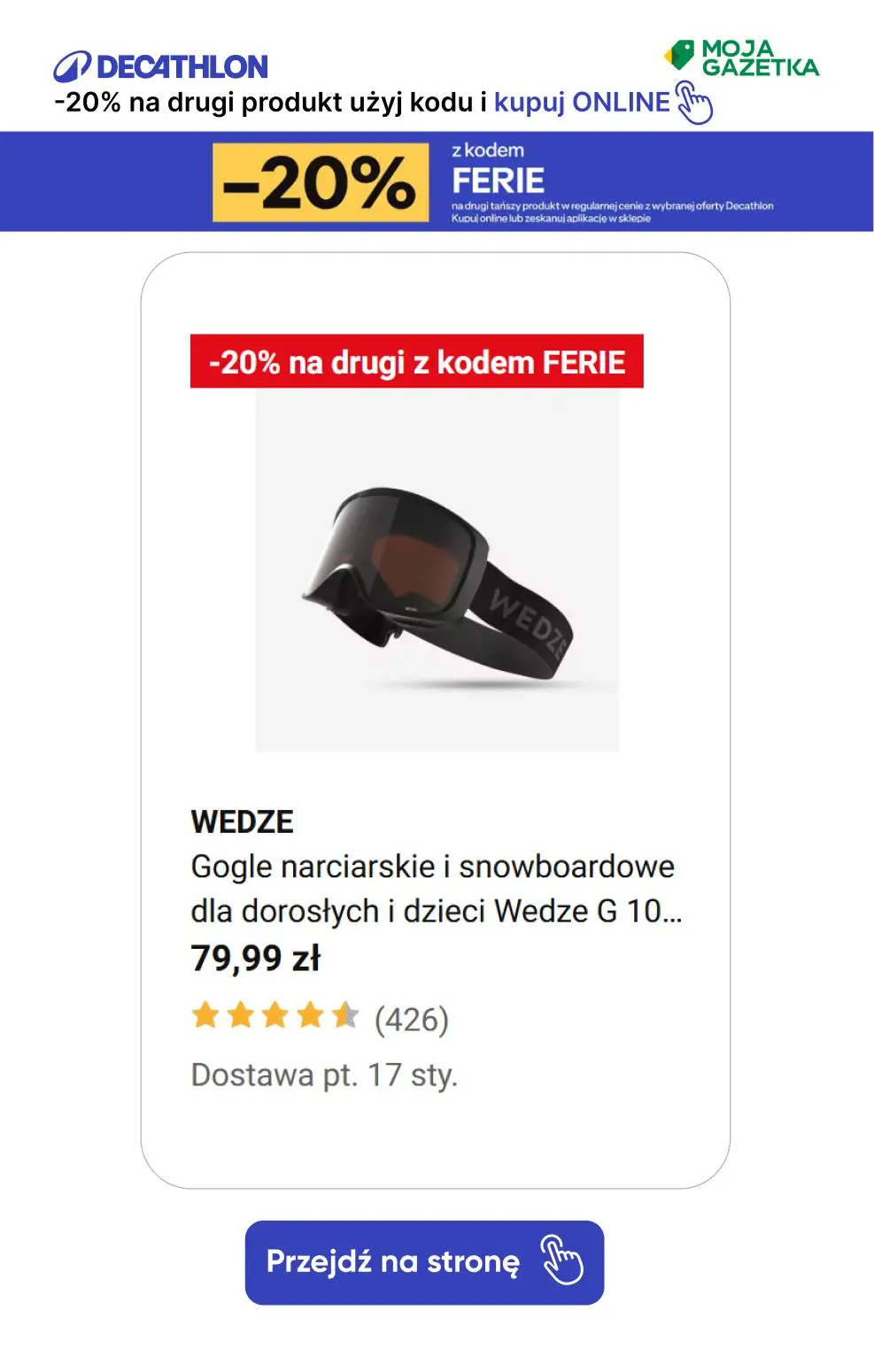 gazetka promocyjna Decathlon -20% na drugi produkt z kodem FERIE! Sprawdź produkty. - Strona 3