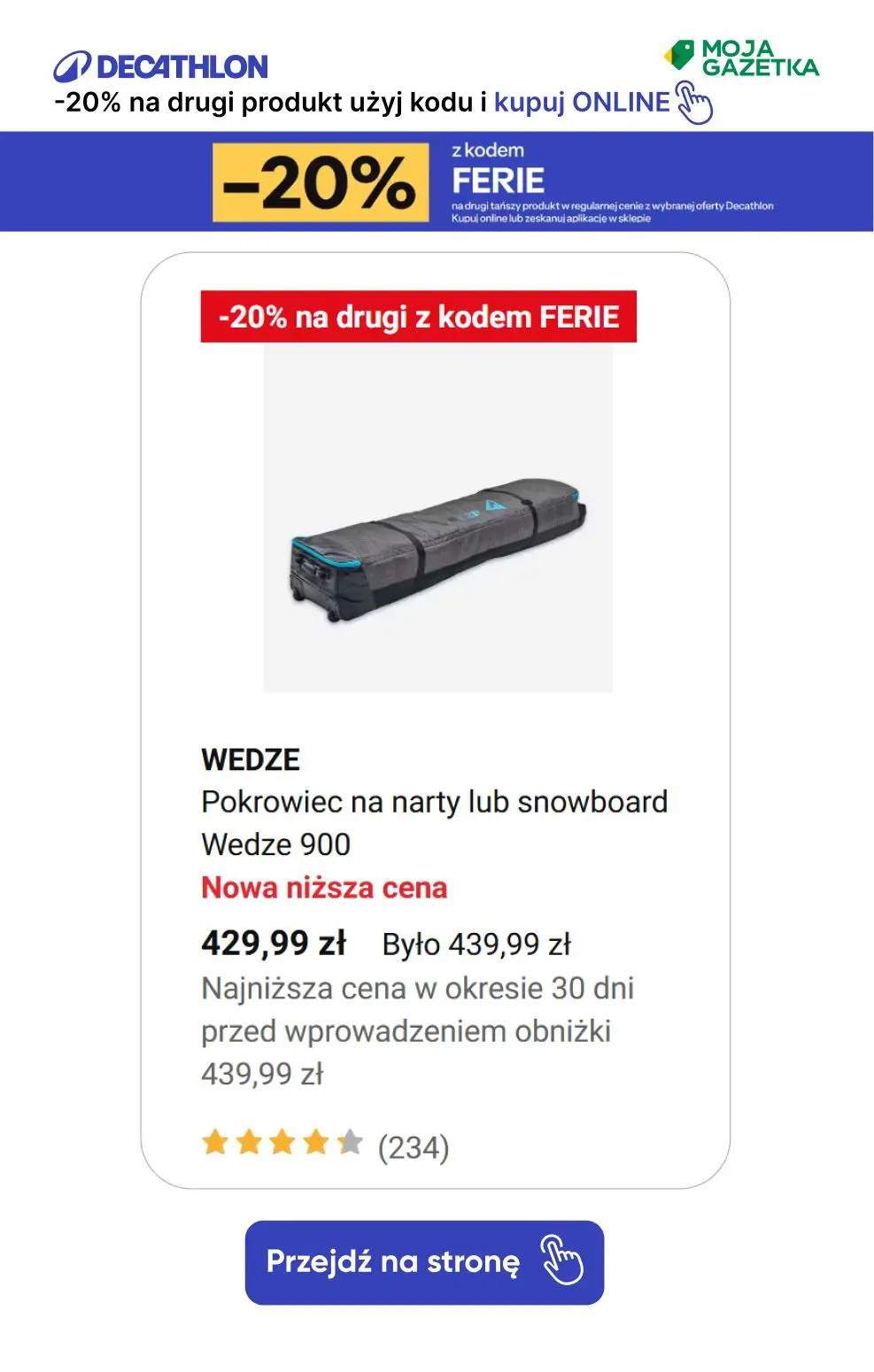 gazetka promocyjna Decathlon -20% na drugi produkt z kodem FERIE! Sprawdź produkty. - Strona 5