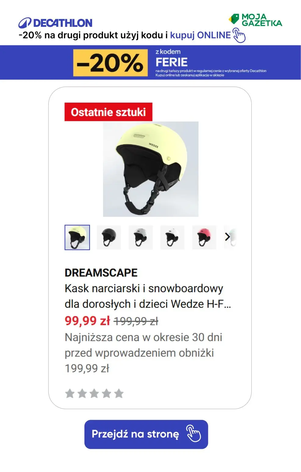 gazetka promocyjna Decathlon -20% na drugi produkt z kodem FERIE! Sprawdź produkty. - Strona 7