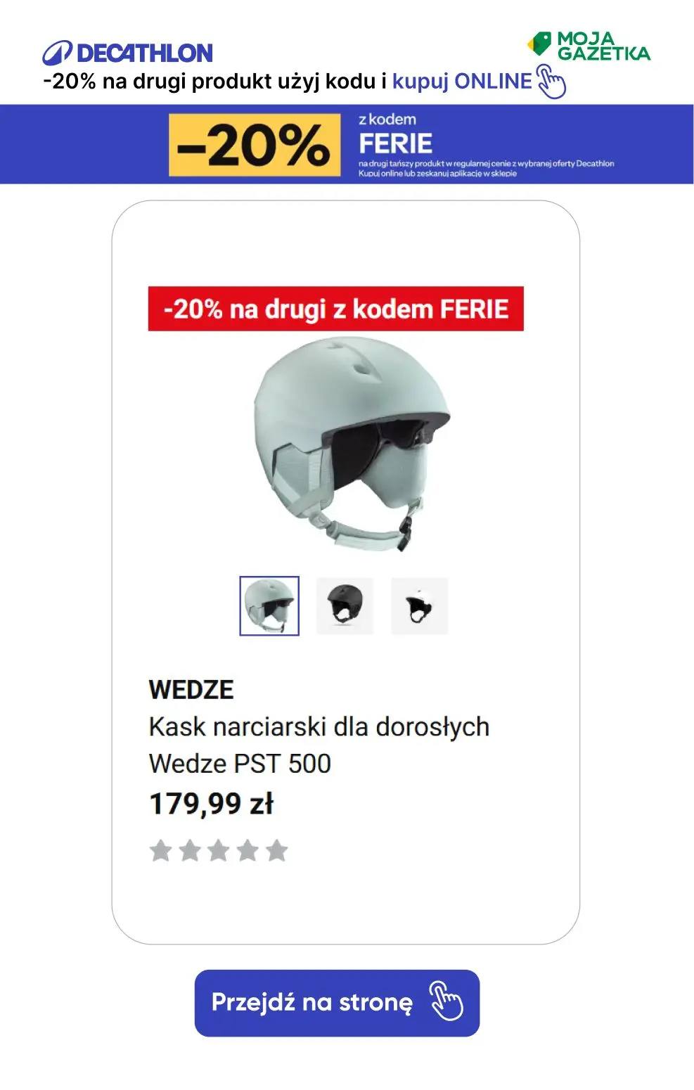 gazetka promocyjna Decathlon -20% na drugi produkt z kodem FERIE! Sprawdź produkty. - Strona 8