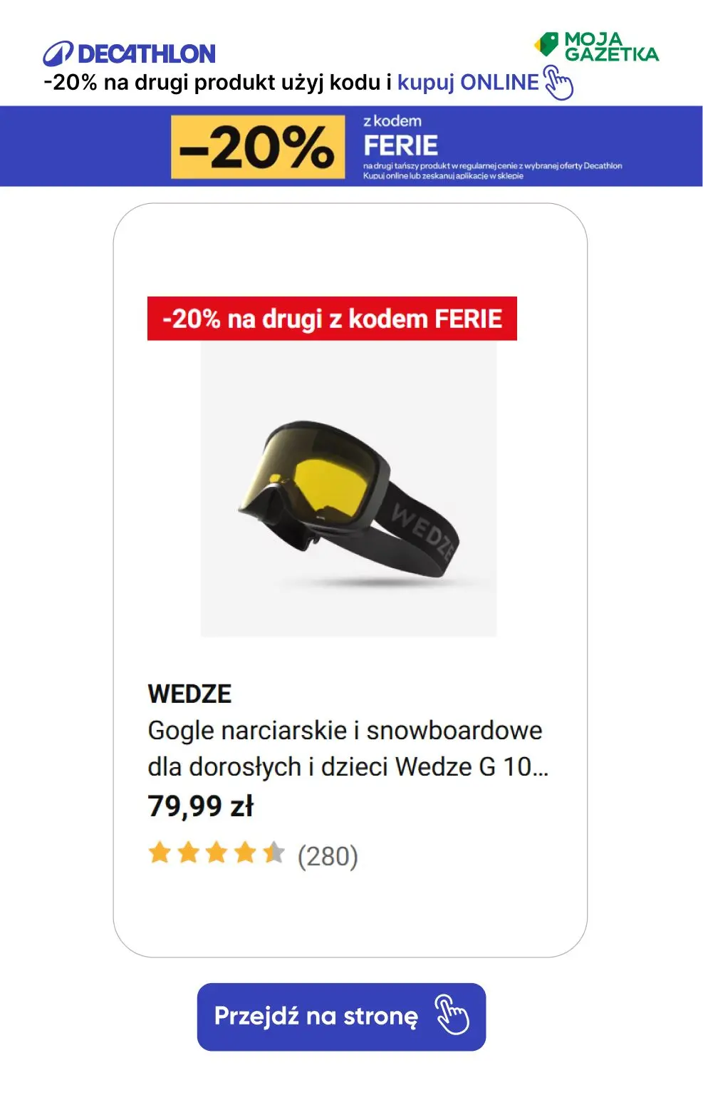 gazetka promocyjna Decathlon -20% na drugi produkt z kodem FERIE! Sprawdź produkty. - Strona 9