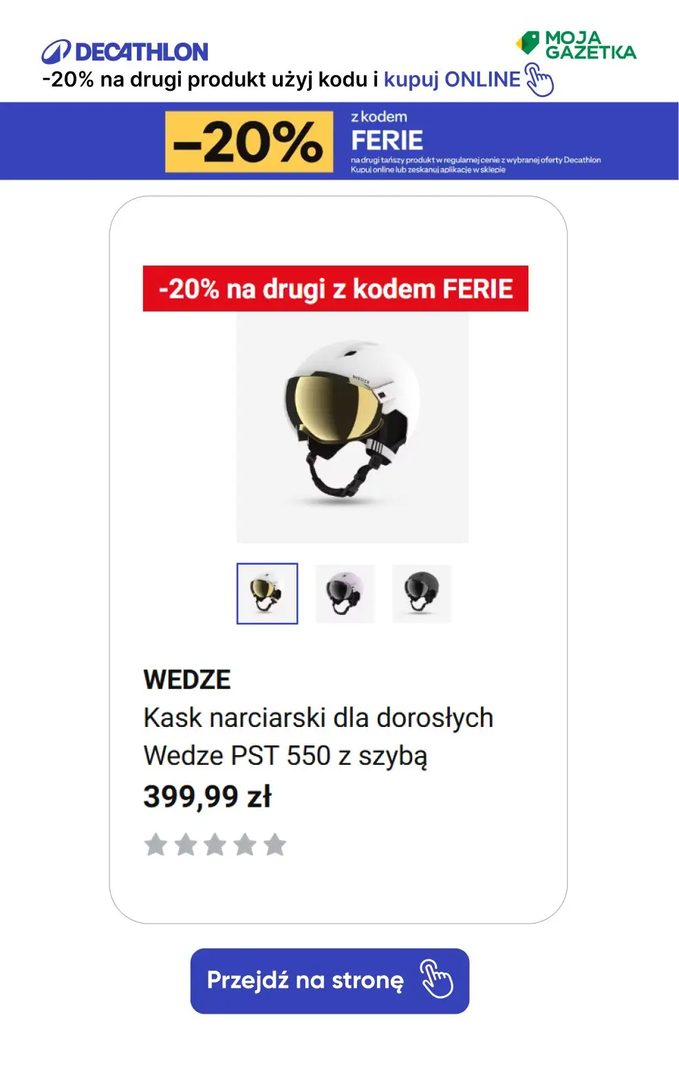 gazetka promocyjna Decathlon -20% na drugi produkt z kodem FERIE! Sprawdź produkty. - Strona 10