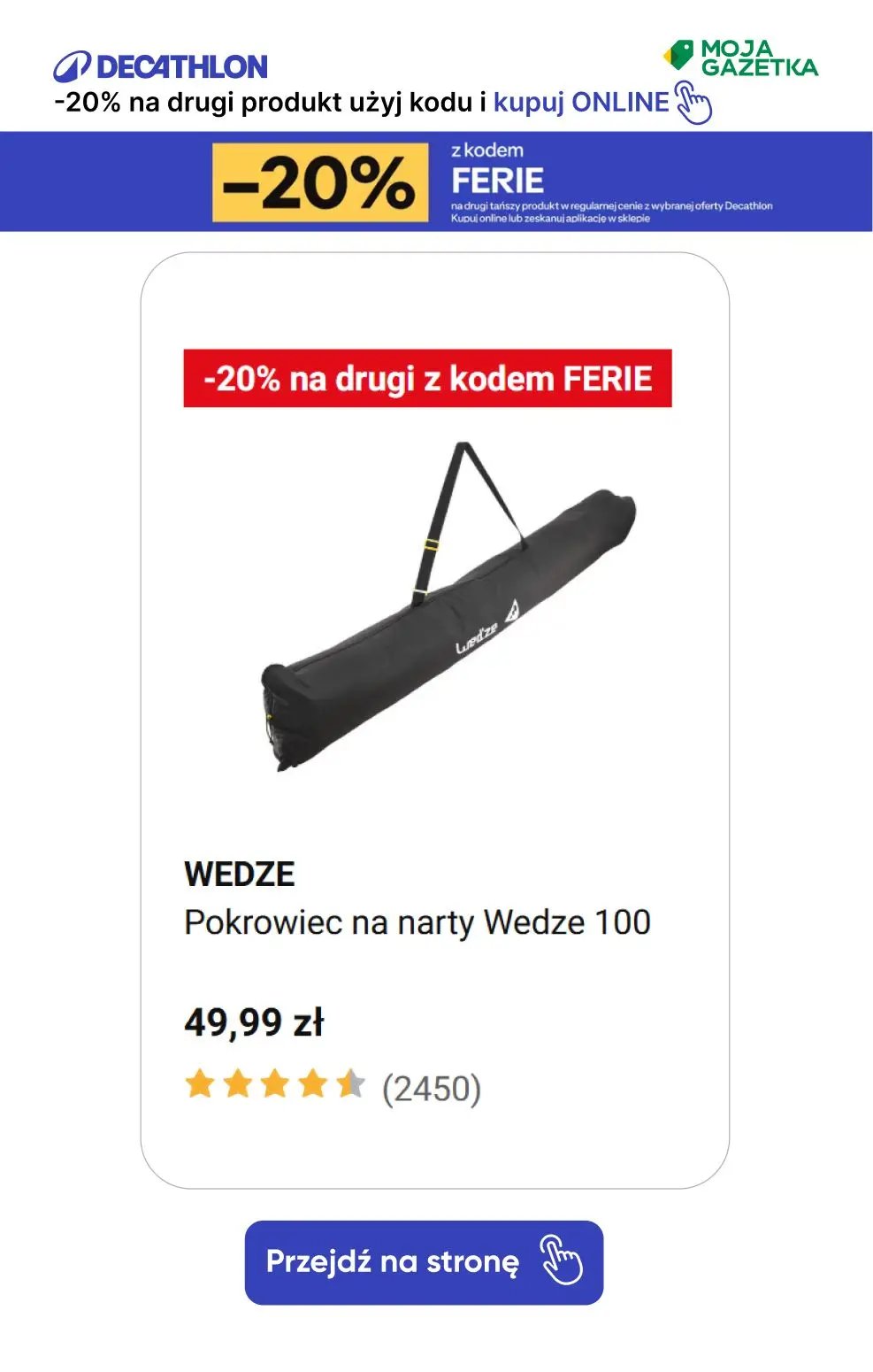 gazetka promocyjna Decathlon -20% na drugi produkt z kodem FERIE! Sprawdź produkty. - Strona 11