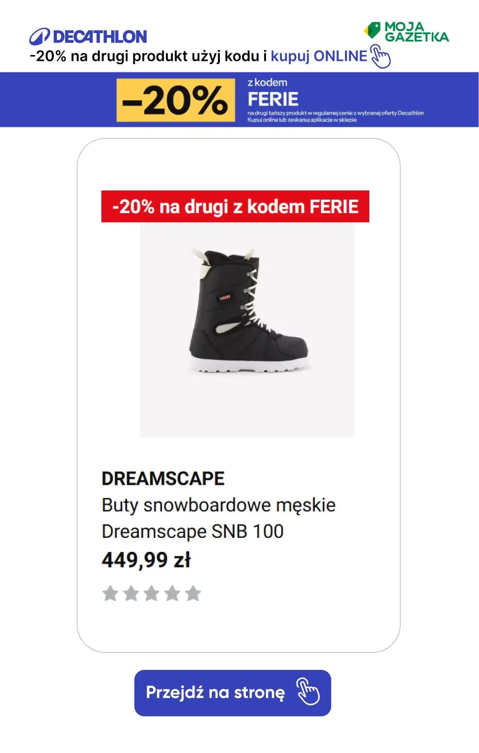 gazetka promocyjna Decathlon -20% na drugi produkt z kodem FERIE! Sprawdź produkty. - Strona 12