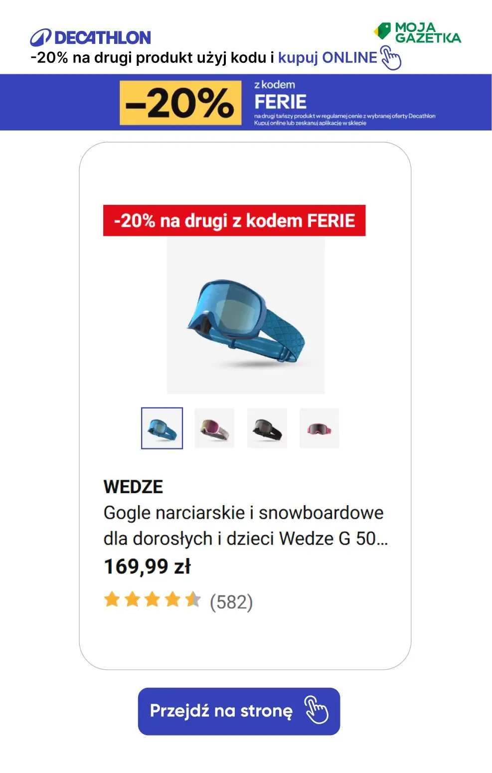 gazetka promocyjna Decathlon -20% na drugi produkt z kodem FERIE! Sprawdź produkty. - Strona 17