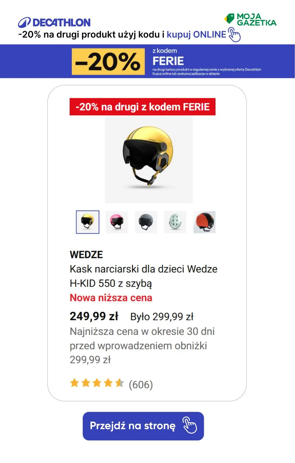 gazetka promocyjna Decathlon -20% na drugi produkt z kodem FERIE! Sprawdź produkty. - Strona 18