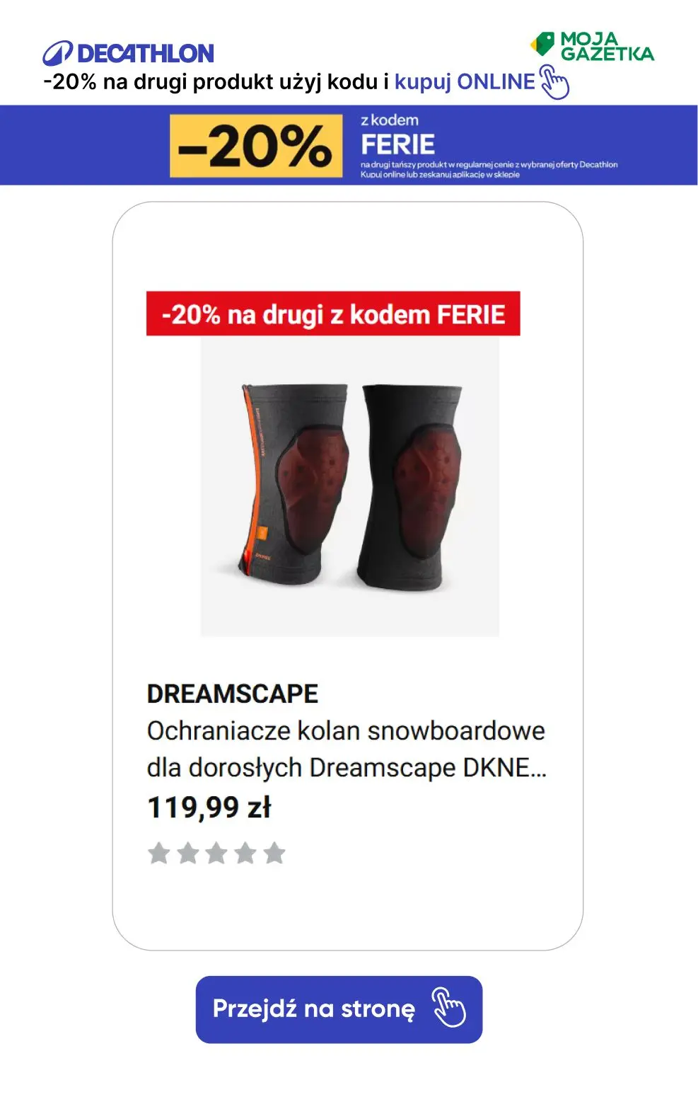 gazetka promocyjna Decathlon -20% na drugi produkt z kodem FERIE! Sprawdź produkty. - Strona 20