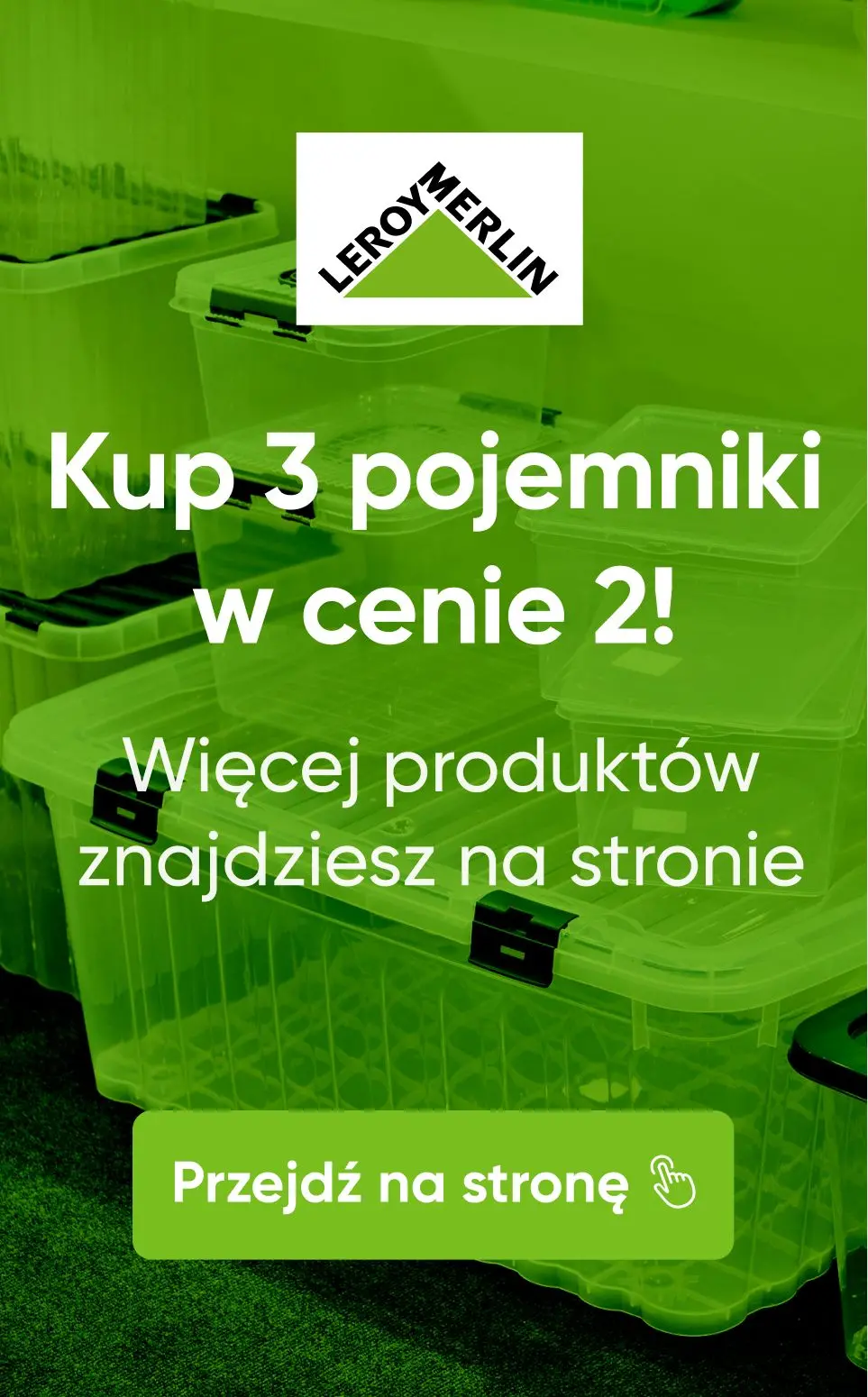 gazetka promocyjna Leroy Merlin Kup 3 pojemniki z klipsami marki Spaceo i zapłać jak za 2! - Strona 14