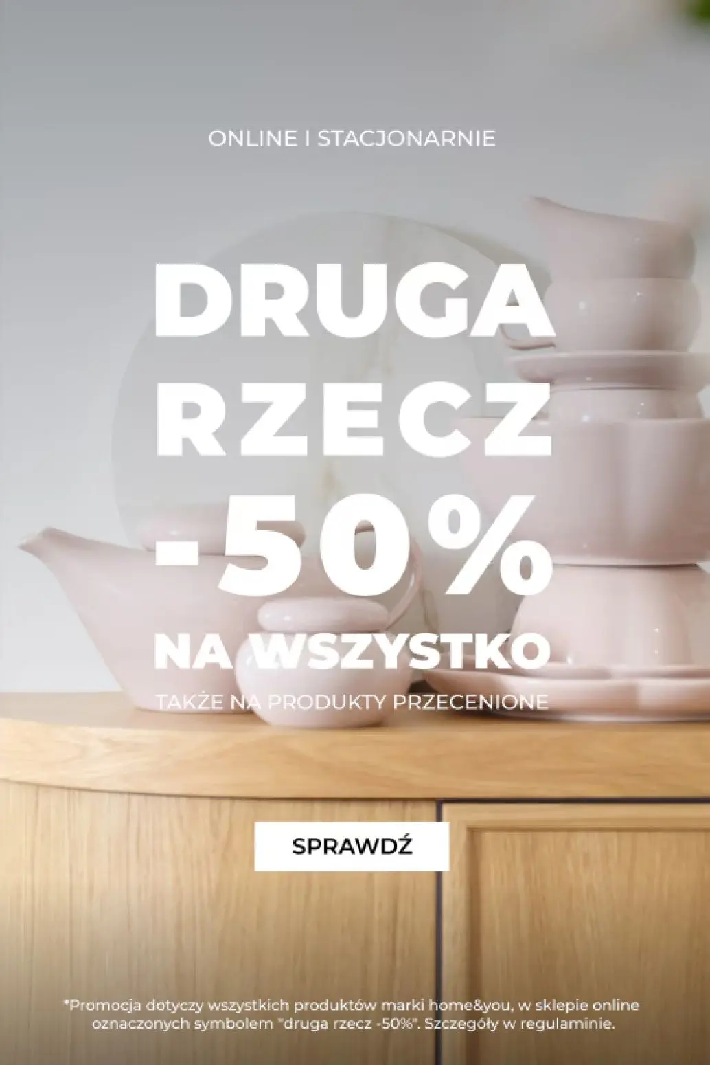 gazetka promocyjna home&you Druga rzecz -50% 🎀 - Strona 1