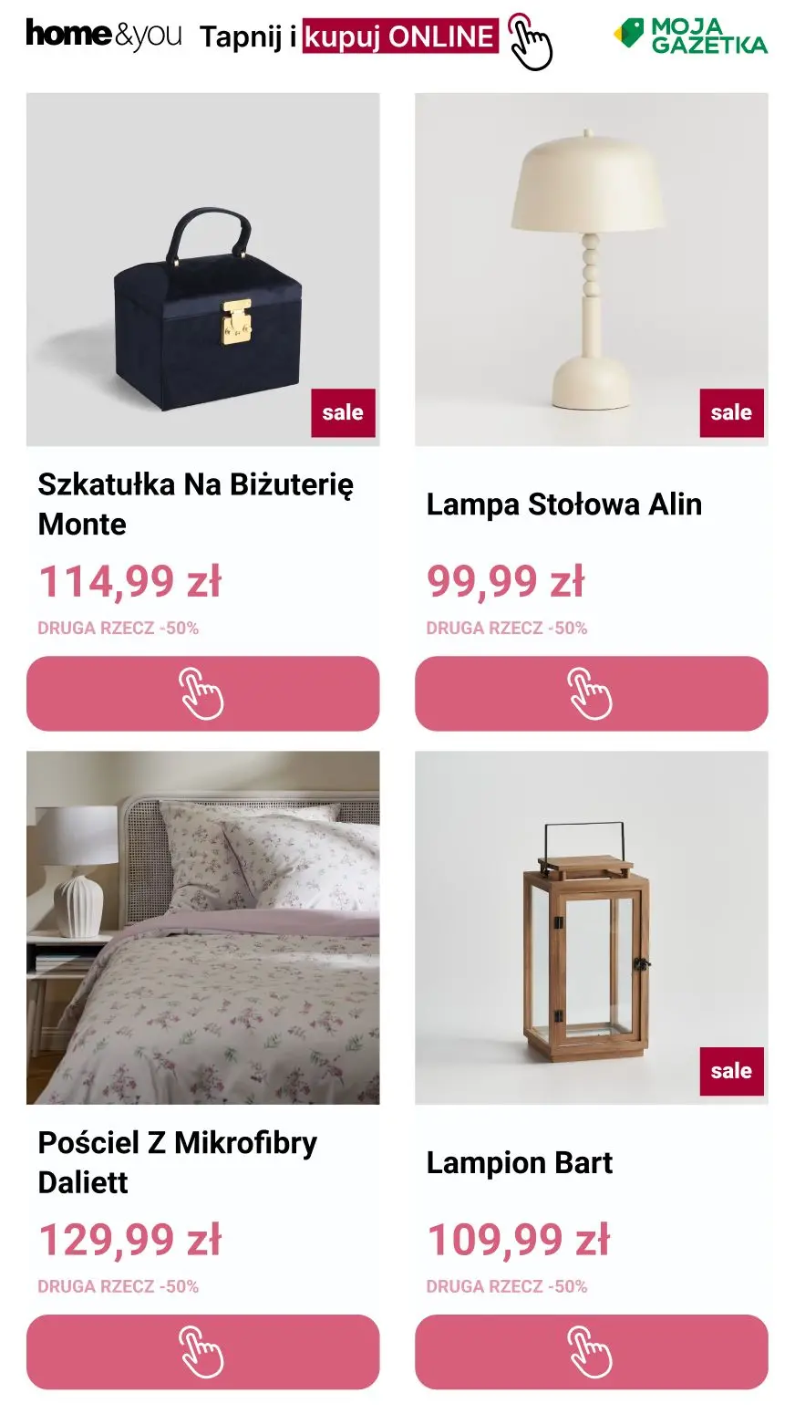 gazetka promocyjna home&you Druga rzecz -50% 🎀 - Strona 6