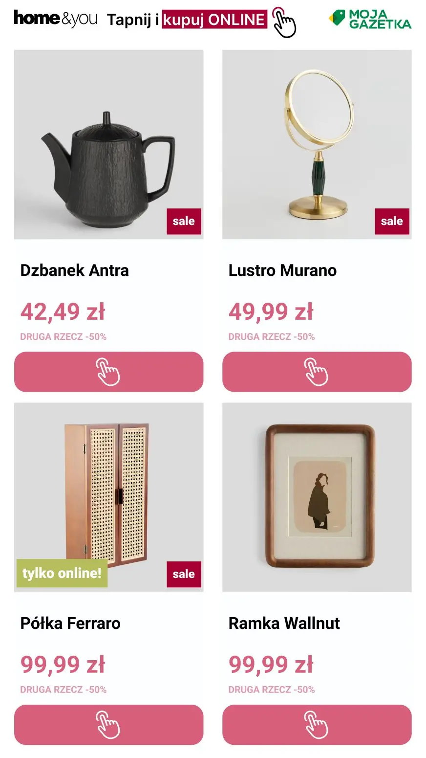 gazetka promocyjna home&you Druga rzecz -50% 🎀 - Strona 10