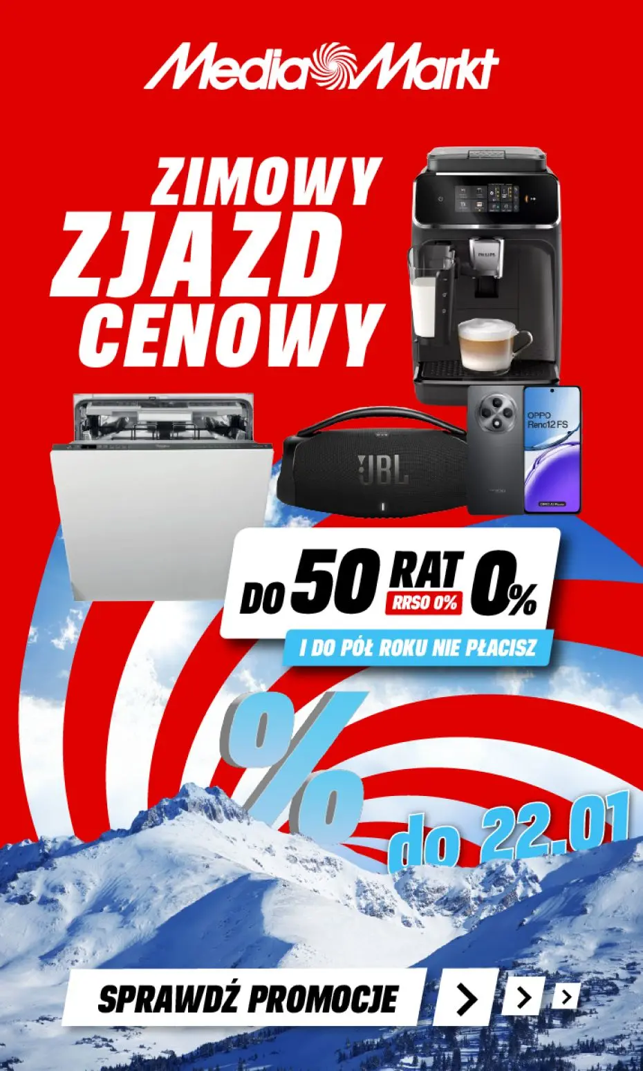 gazetka promocyjna Media Markt Zimowy zjazd cenowy! Kupuj w super cenach! - Strona 1