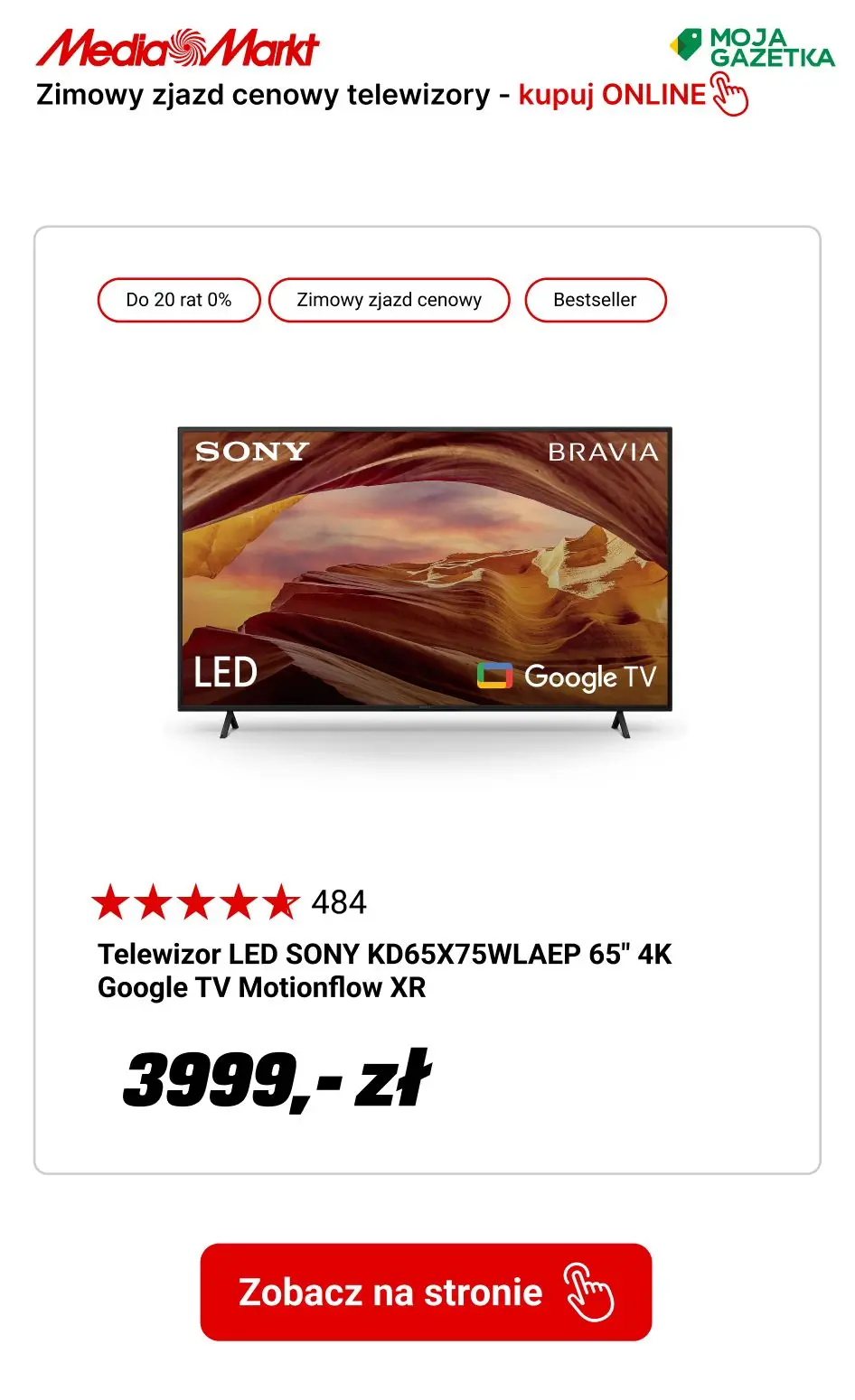 gazetka promocyjna Media Markt Zimowy zjazd cenowy! Wybierz dla siebie najlepszy telewizor! - Strona 13