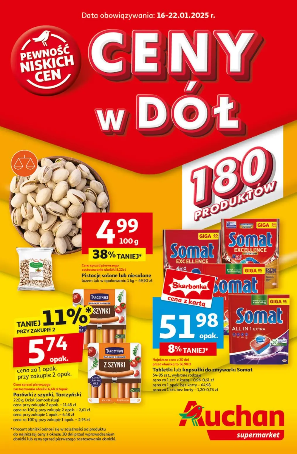 gazetka promocyjna Auchan Supermarket Ceny w dół - Strona 1