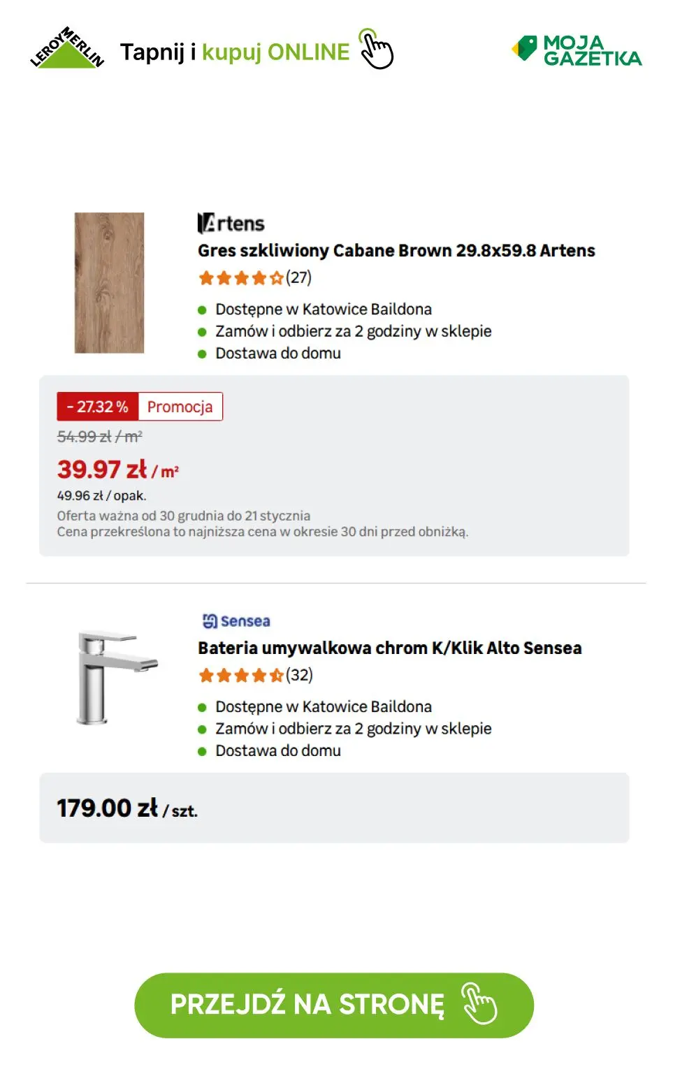 gazetka promocyjna Leroy Merlin Stwórz łazienkę we własnym stylu! - Strona 12