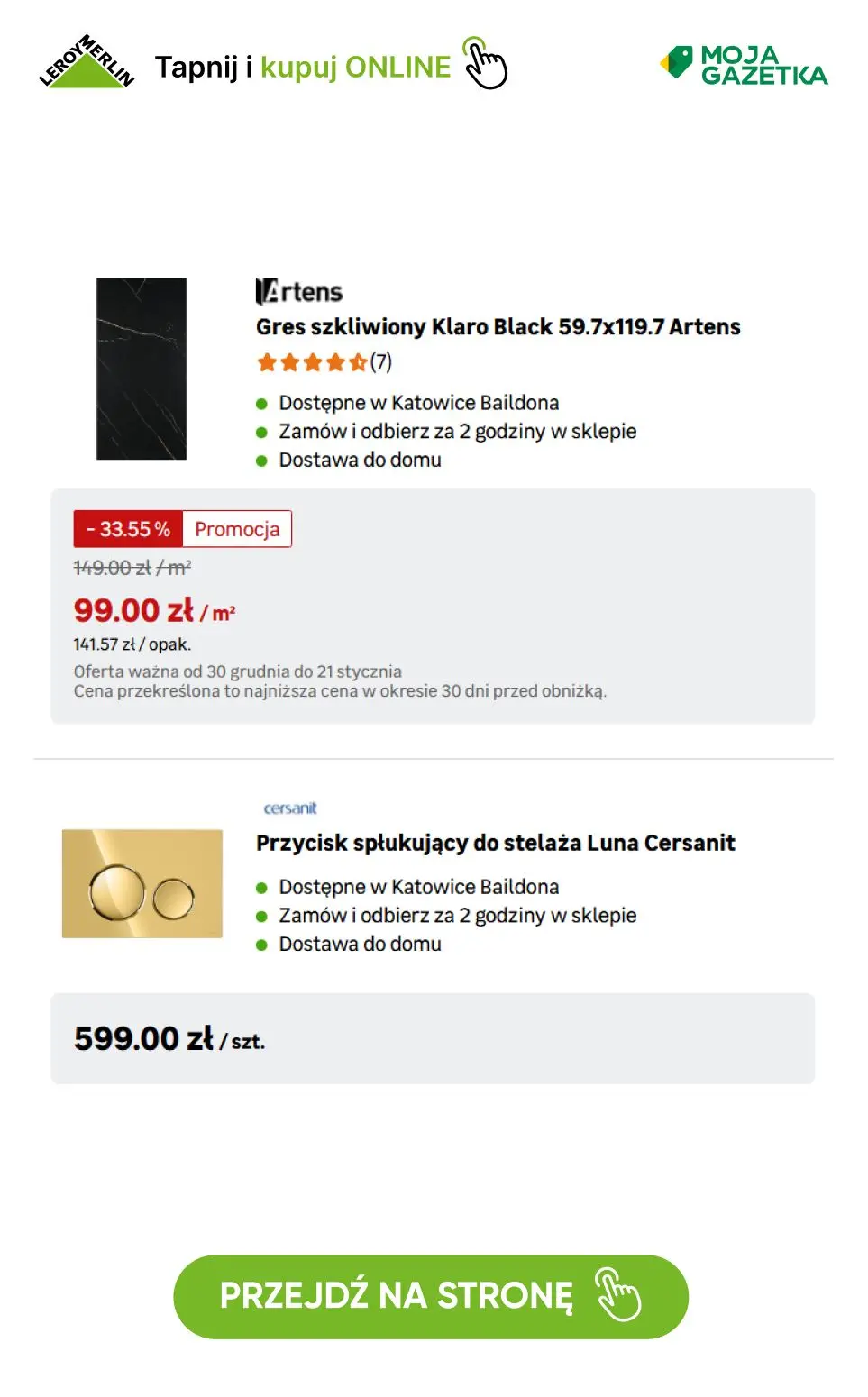 gazetka promocyjna Leroy Merlin Stwórz łazienkę we własnym stylu! - Strona 23