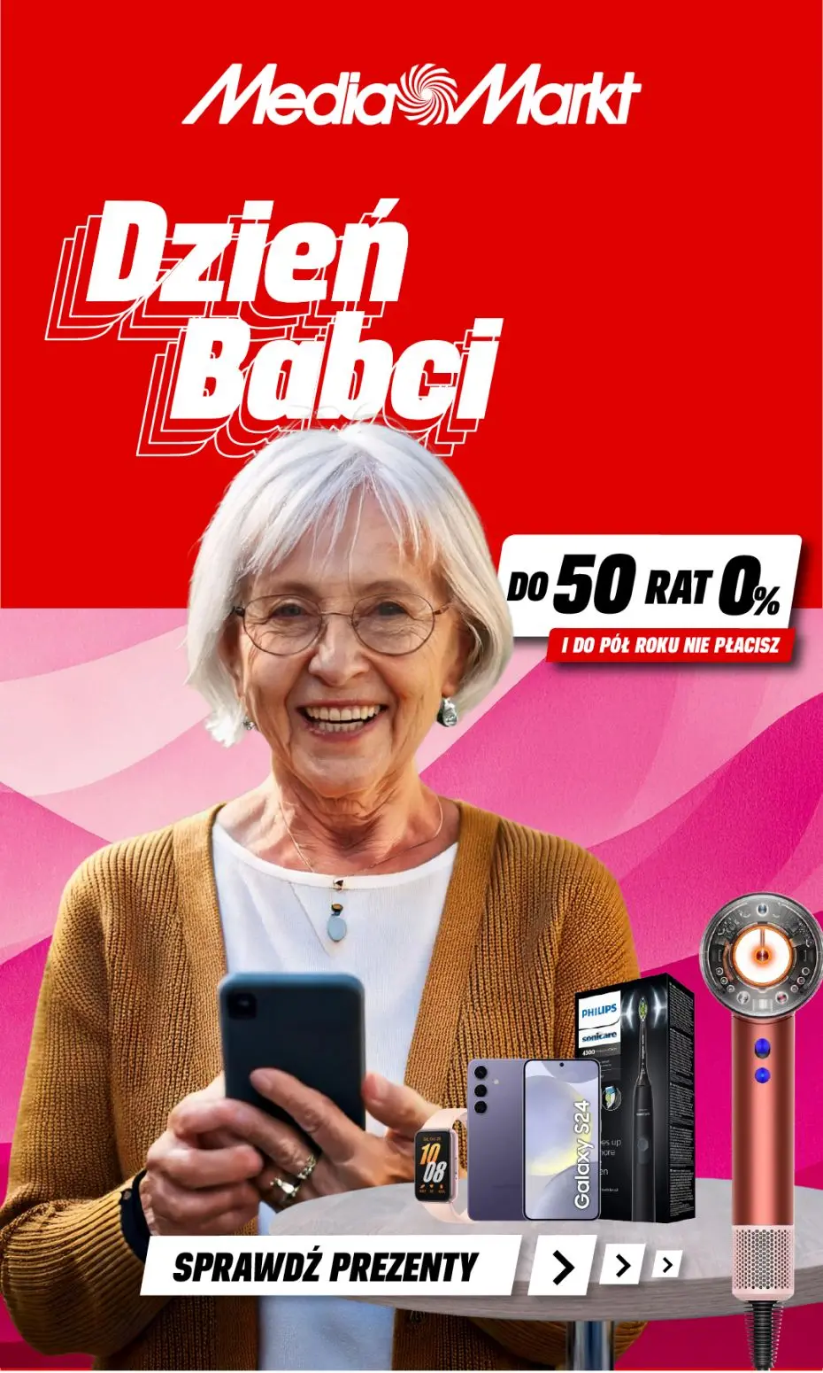 gazetka promocyjna Media Markt Nie masz pomysu na prezent dla Babci? Sprawdź nasze propozycje!! - Strona 1