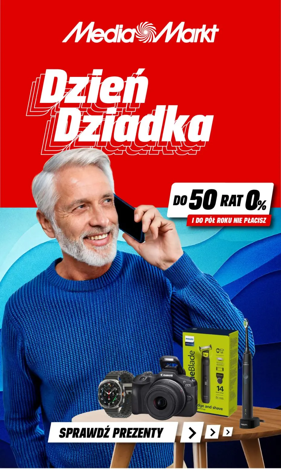 gazetka promocyjna Media Markt Nie masz pomysłu na prezent dla Dziadka? Sprawdź nasze propozycje! - Strona 1