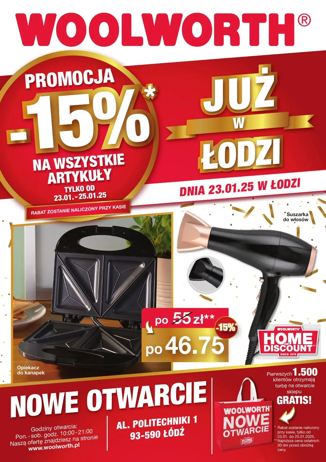 gazetka promocyjna WOOLWORTH Łódź - Nowe otwarcie - Strona 1