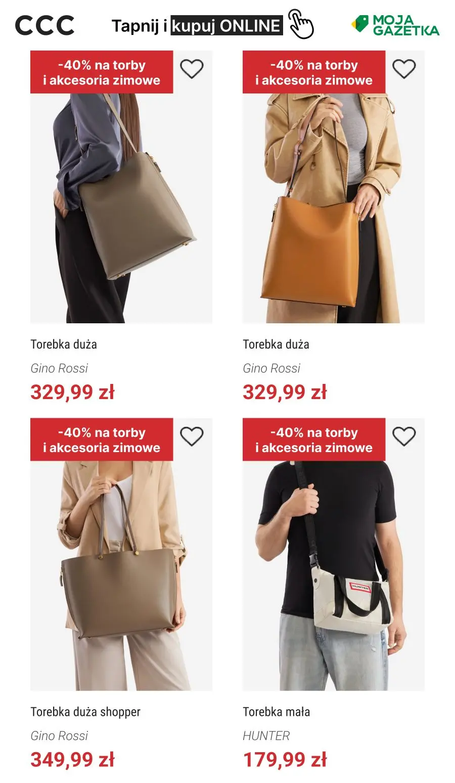 gazetka promocyjna CCC -40% na torby i akcesoria zimowe - Strona 6