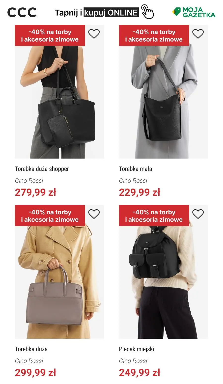 gazetka promocyjna CCC -40% na torby i akcesoria zimowe - Strona 10