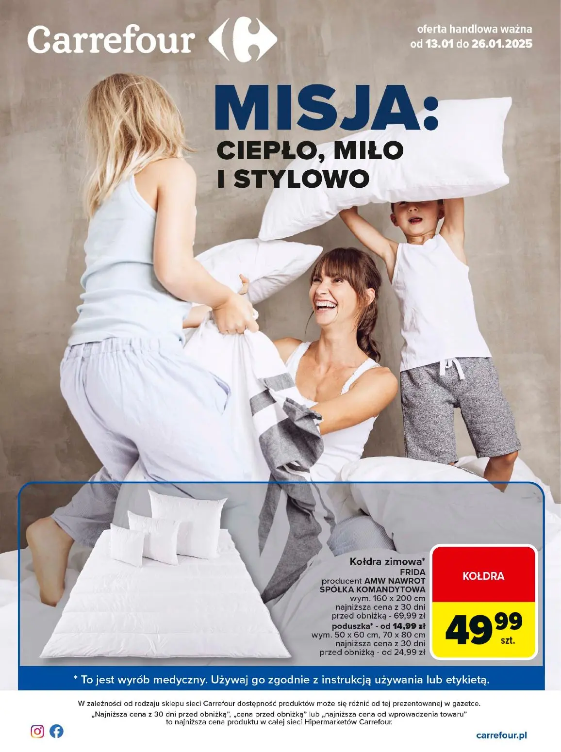 gazetka promocyjna Carrefour Ciepło, miło i stylowo - Strona 1