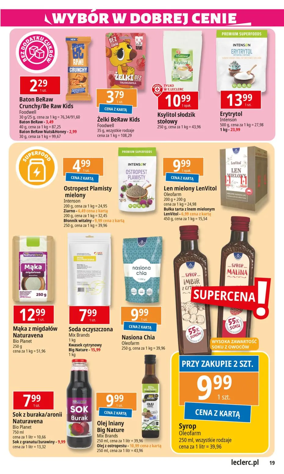 gazetka promocyjna E.Leclerc Wybór w dobrej cenie - oferta rozszerzona - Strona 19