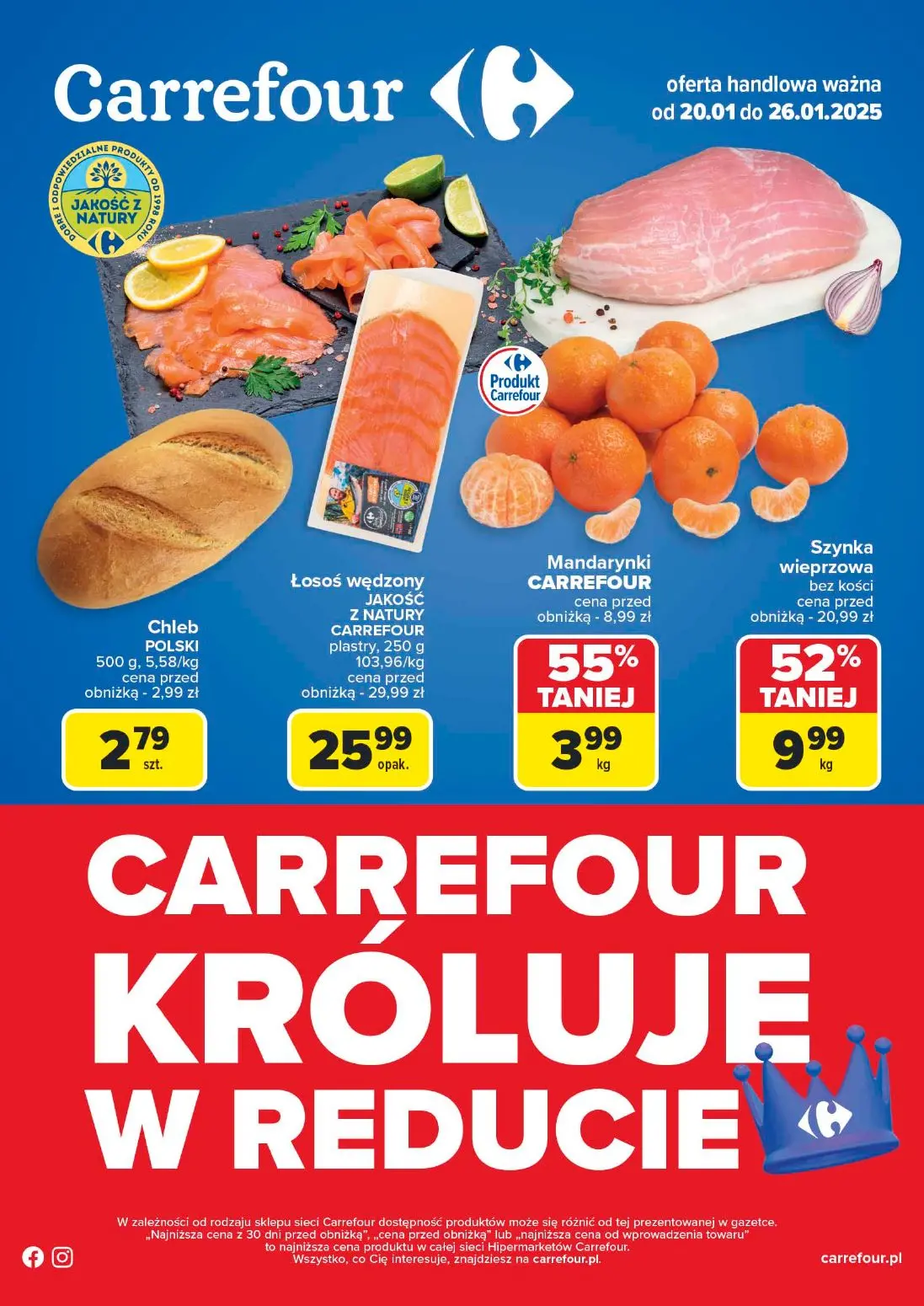 gazetka promocyjna Carrefour Carrefour króluje w reducie - Strona 1