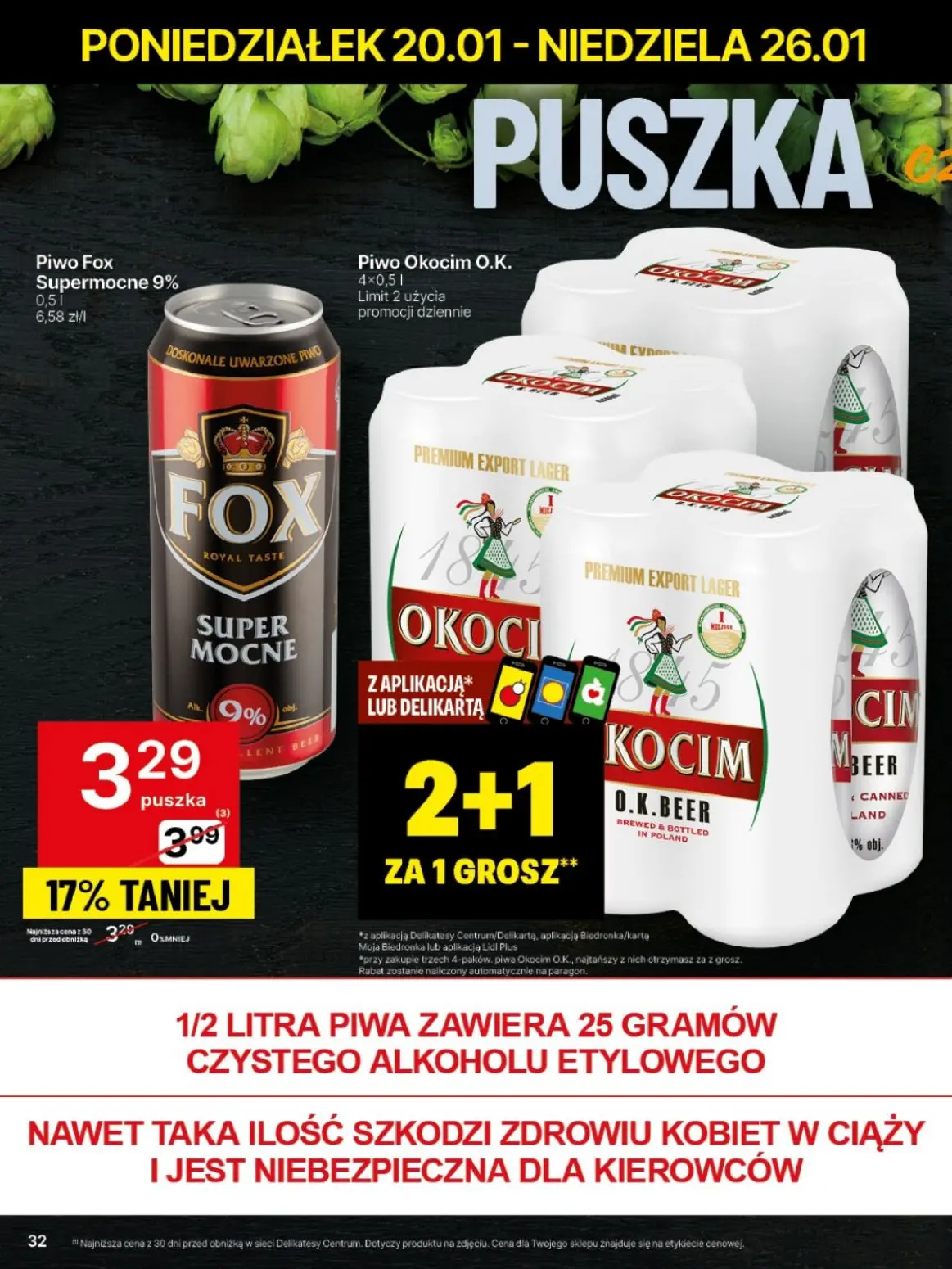 gazetka promocyjna Delikatesy Centrum Od poniedziałku - Strona 32