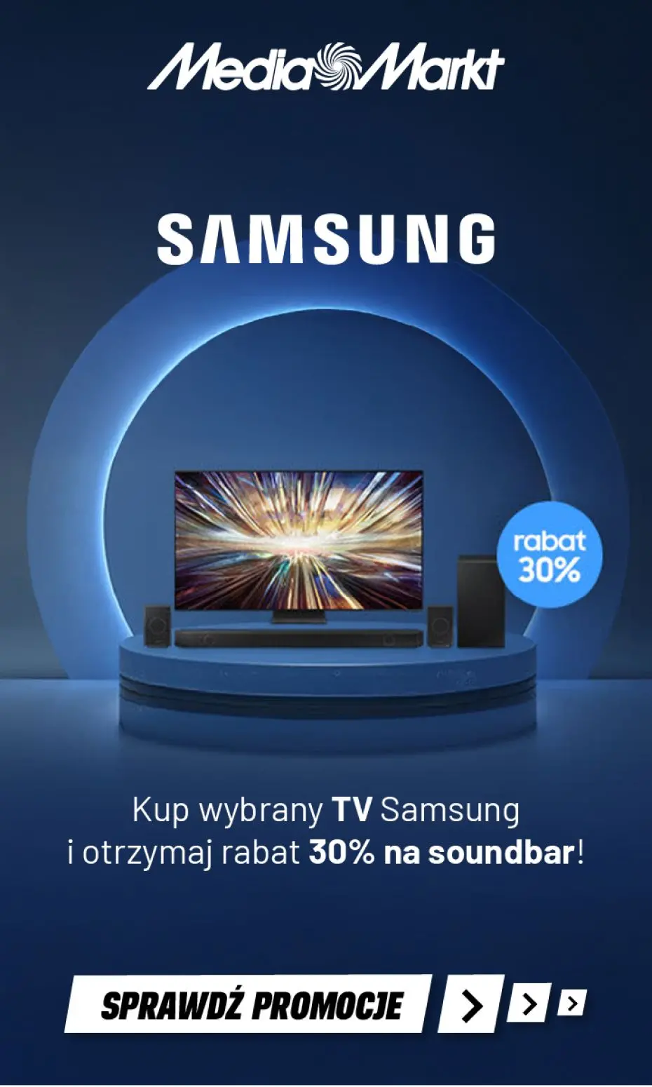 gazetka promocyjna Media Markt Kup wybrany TV Samsung i otrzymaj rabat 30% na soundbar! - Strona 1