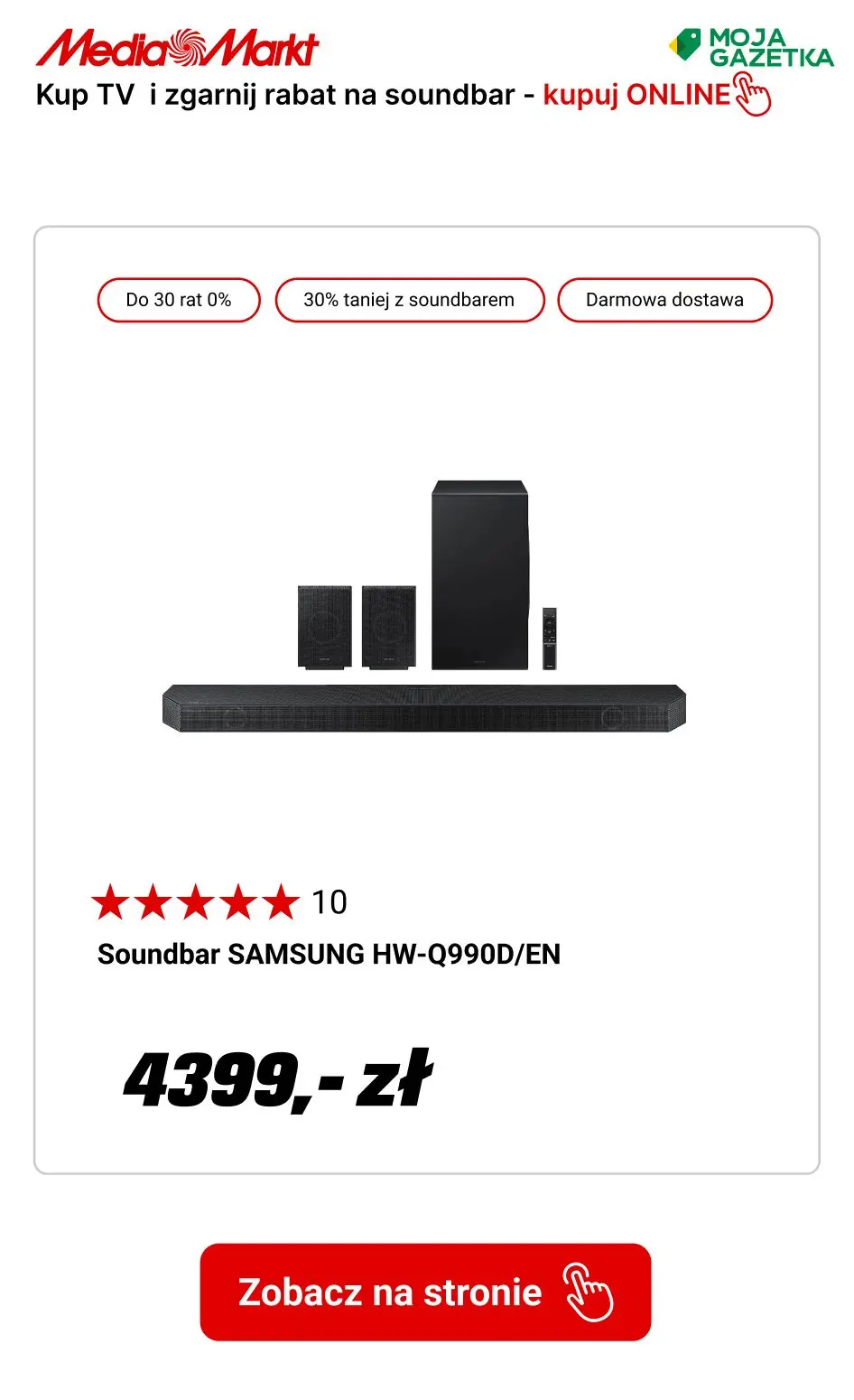 gazetka promocyjna Media Markt Kup wybrany TV Samsung i otrzymaj rabat 30% na soundbar! - Strona 2