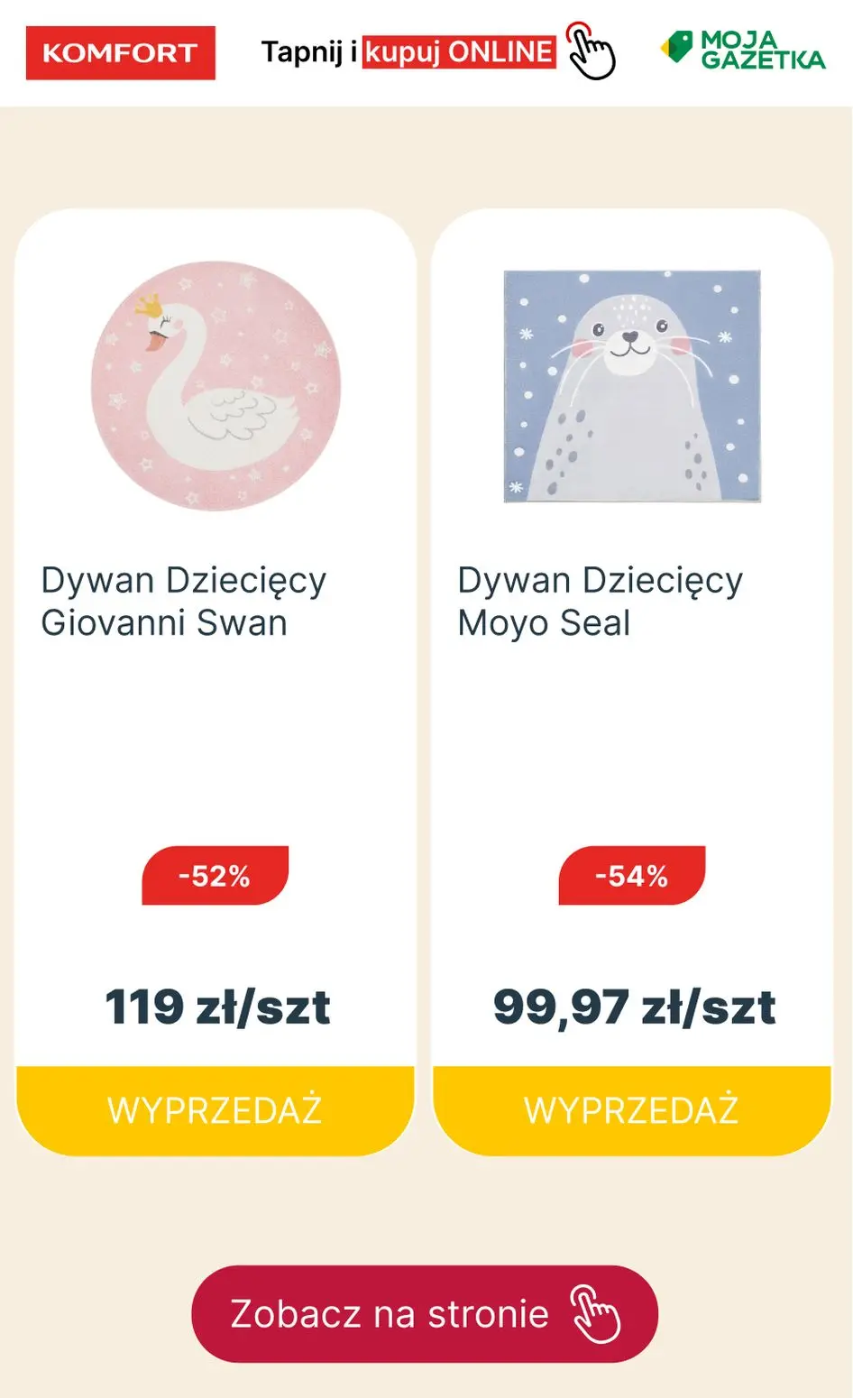 gazetka promocyjna KOMFORT Wyprzedaż dywanów do -50% - Strona 20