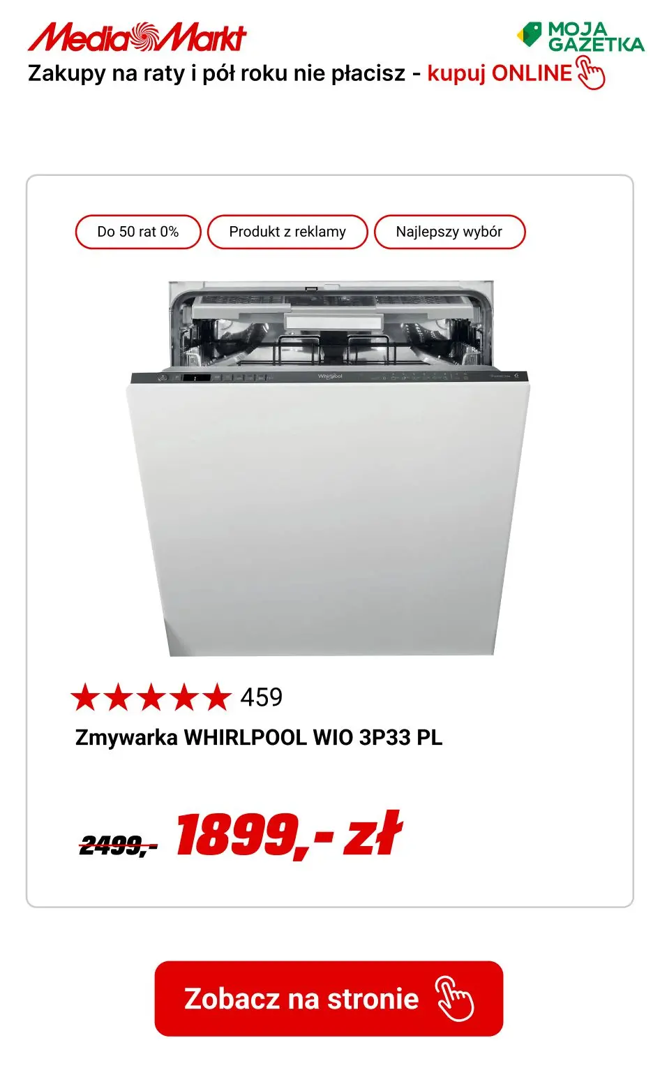 gazetka promocyjna Media Markt Do 50 rat 0% i pó roku nie pacisz!! - Strona 2