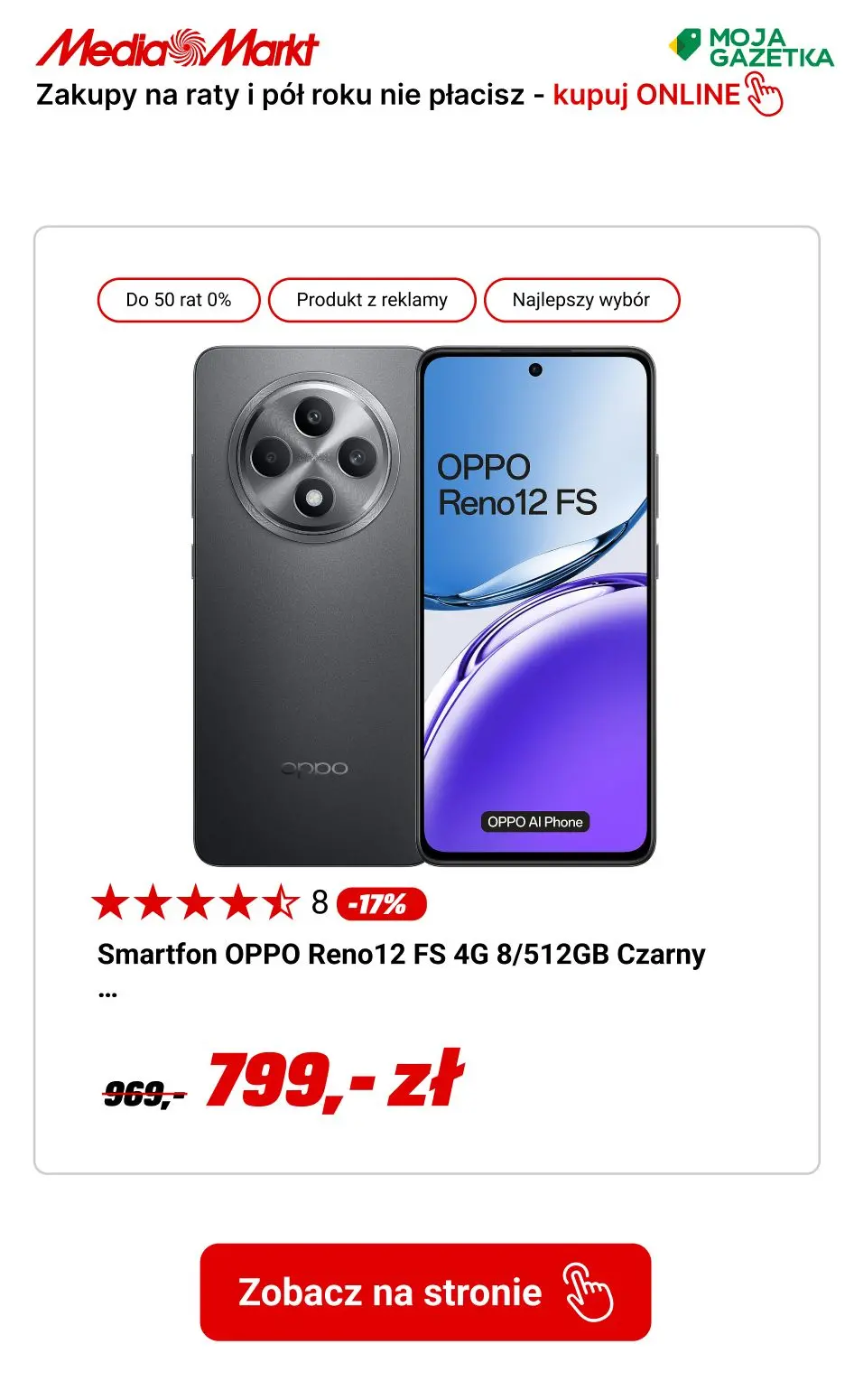 gazetka promocyjna Media Markt Do 50 rat 0% i pó roku nie pacisz!! - Strona 5