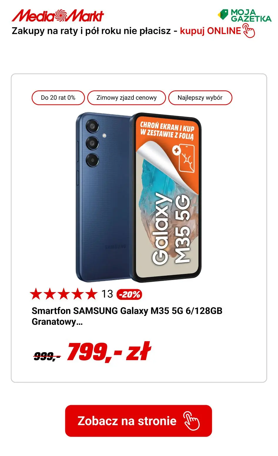 gazetka promocyjna Media Markt Do 50 rat 0% i pó roku nie pacisz!! - Strona 8